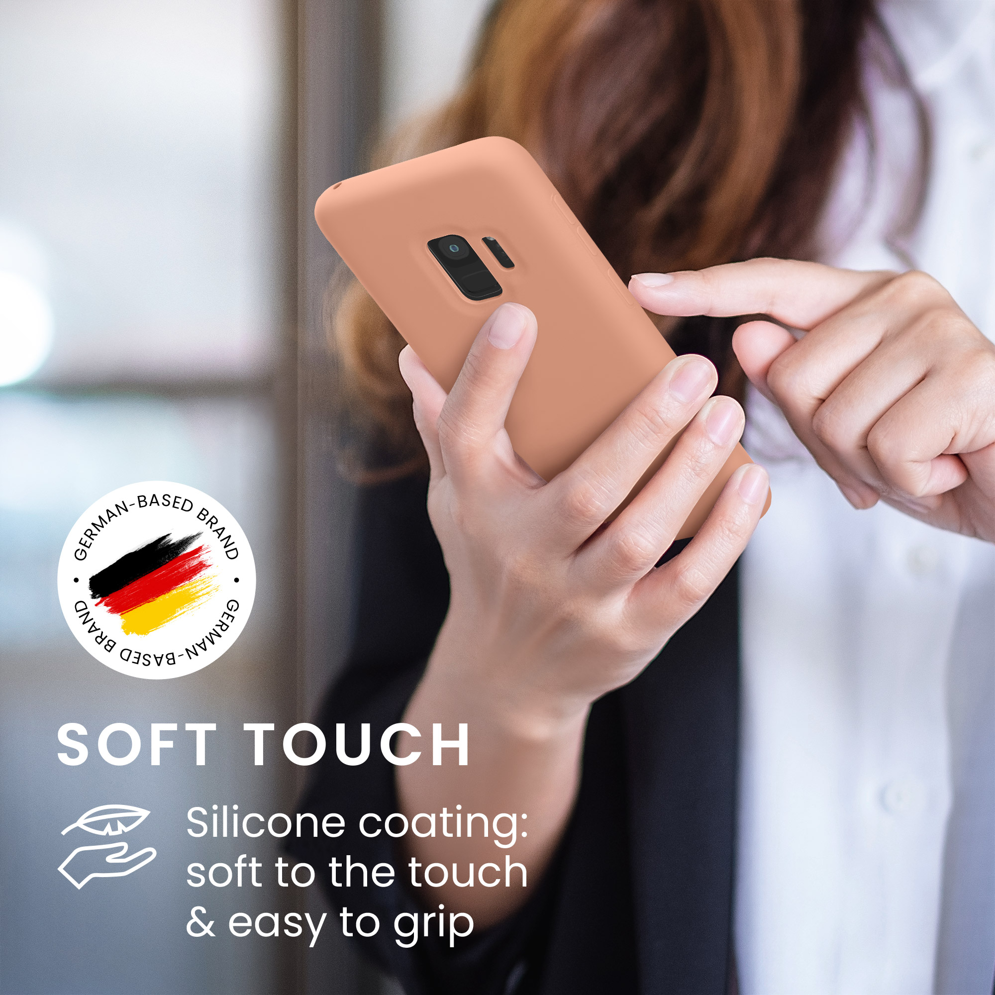 Kryt na mobil Samsung Galaxy S9 kwmobile oranžová Orange Clay