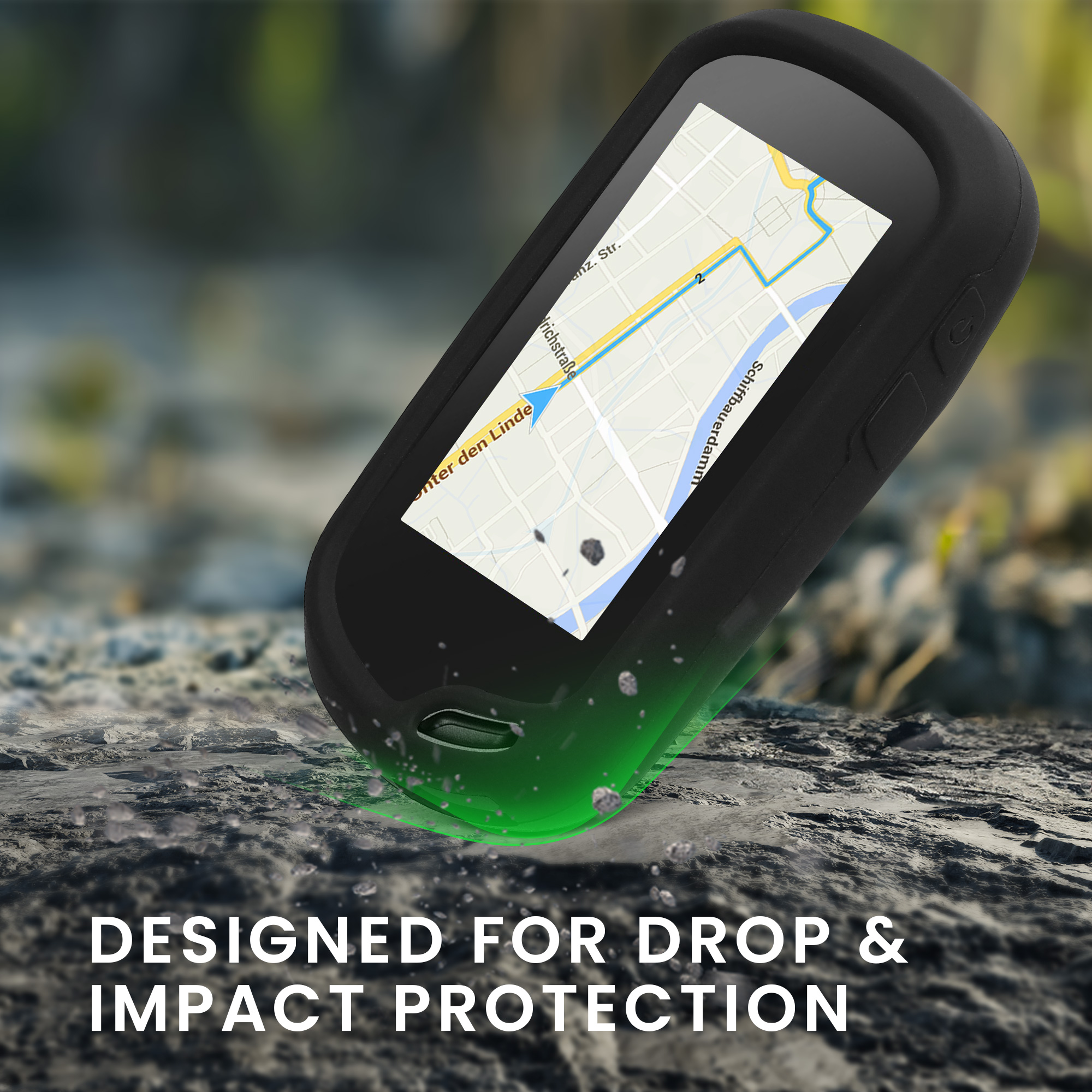 Pouzdro na GPS kwmobile pro Garmin Oregon 700 / 750t / 600 / 650, černá