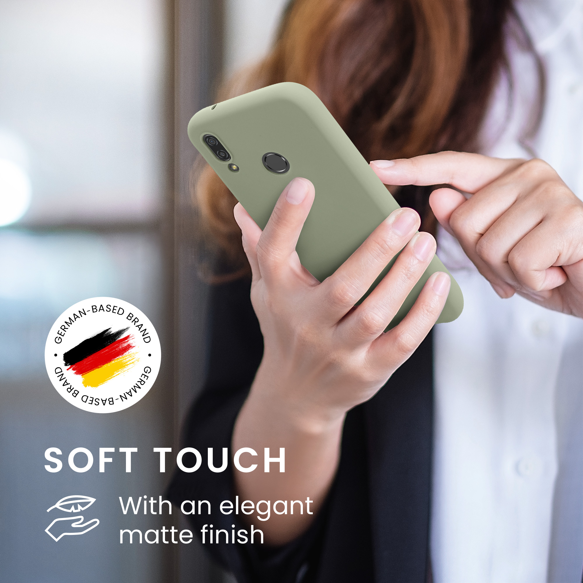 Kryt kwmobile Huawei P20 Lite, šedozelená