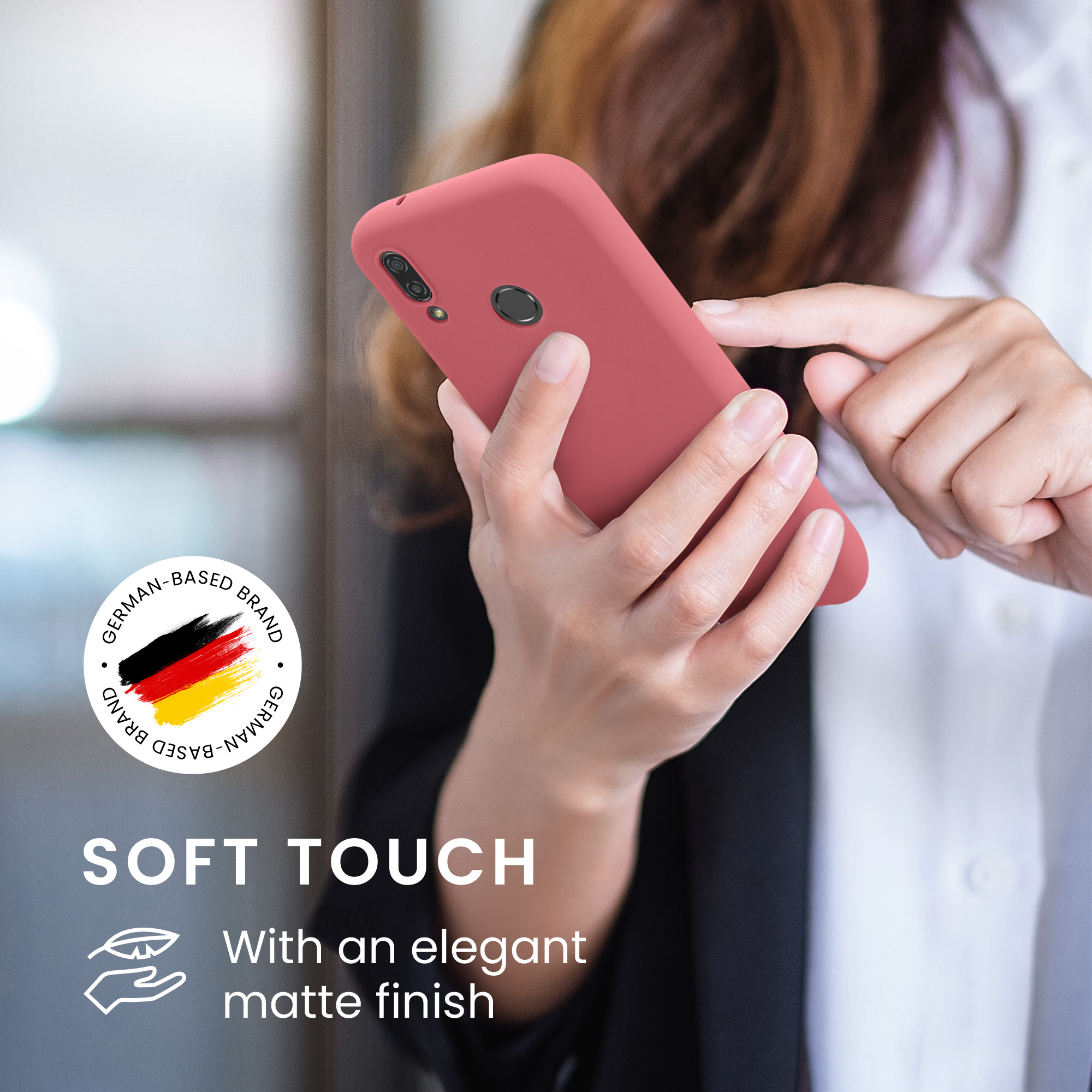 Kryt kwmobile Huawei P20 Lite, tmavě růžová