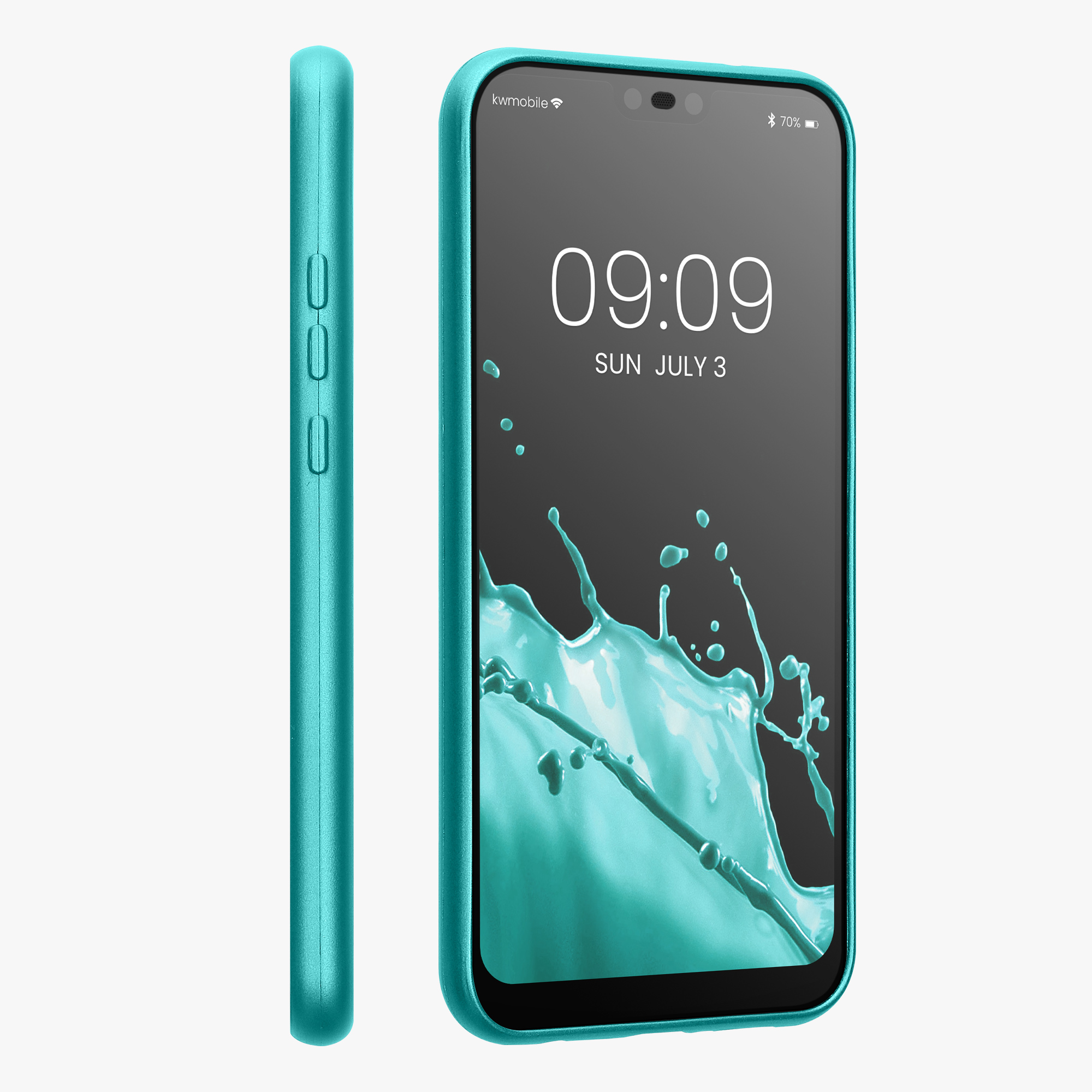 Kryt kwmobile Huawei P20 Lite, metalická mátově zelená