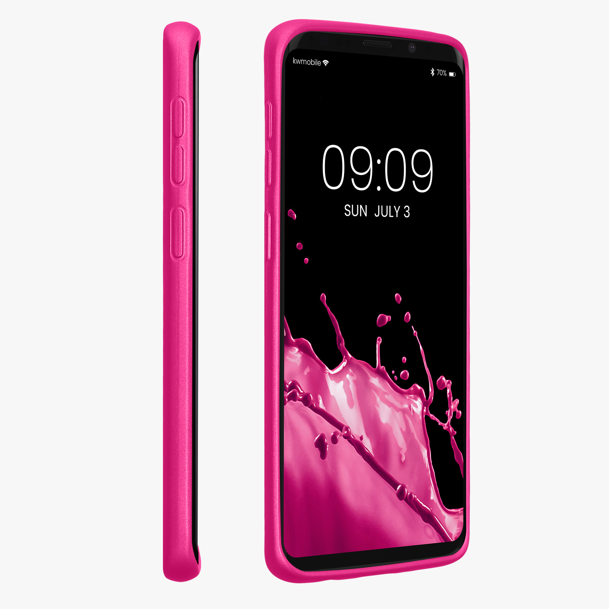 Kryt na mobil Galaxy S9 kwmobile metalický metalicky růžový