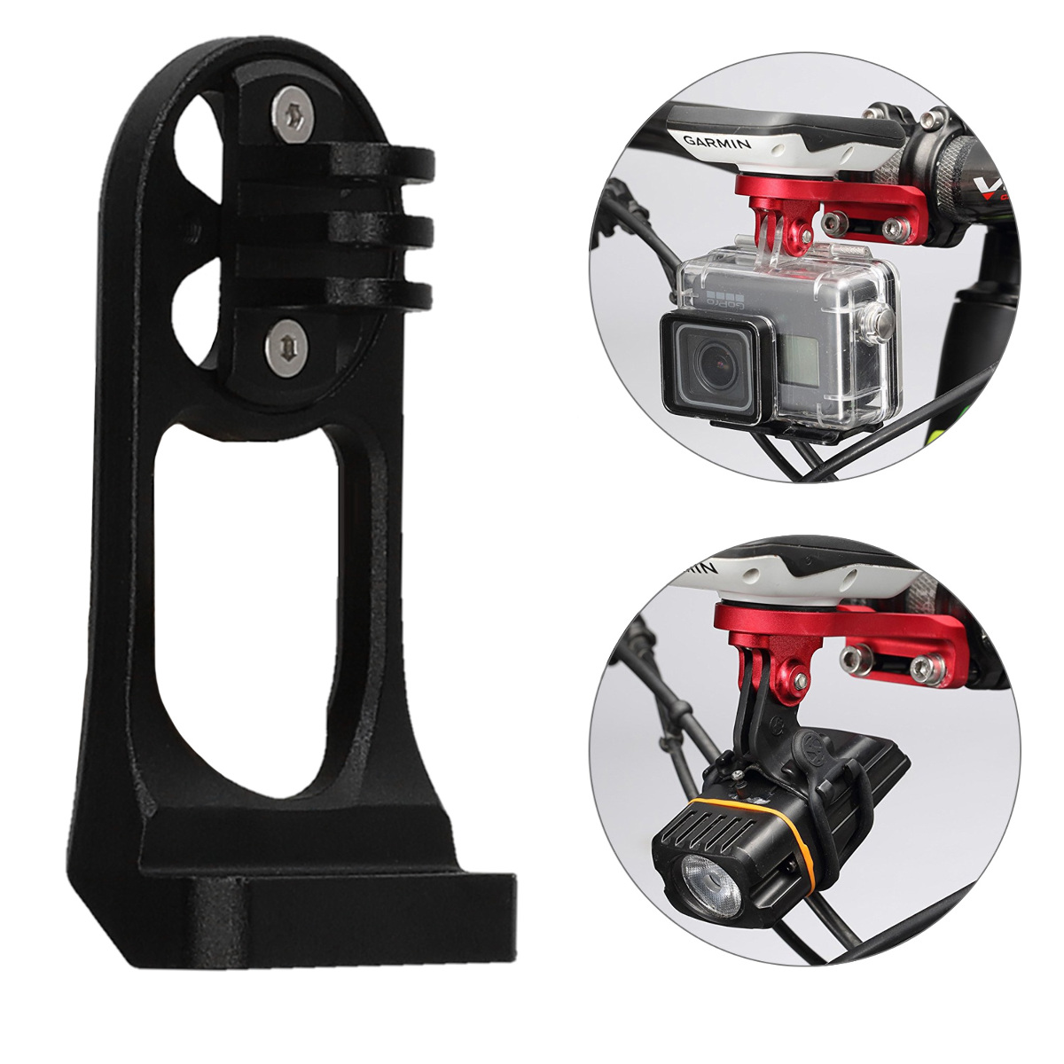 Držák na kolo kwmobile pro Garmin Edge / Bryton Rider / CatEye - GPS Holder and Stand for Bike / Motorcycle Handle Bar