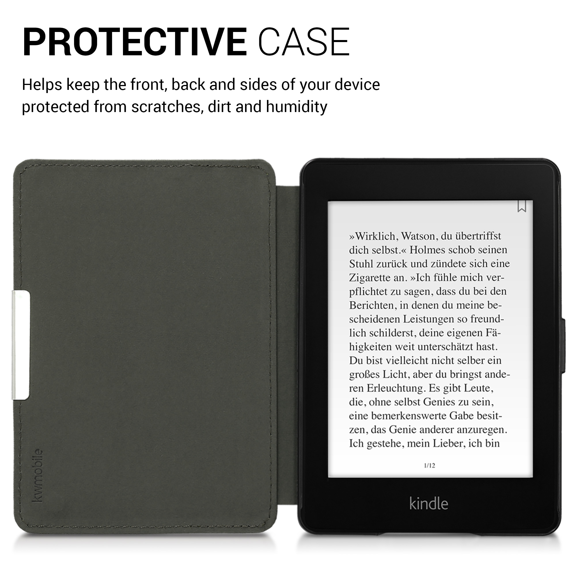 Pouzdro na čtečku kwmobile Kindle Paperwhite - Aurora - tyrkysová / modrá / černá