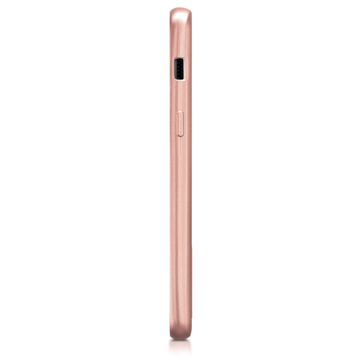 Metalický kryt na mobil Samsung Galaxy A8 (2018) kwmobile metalicky rose gold