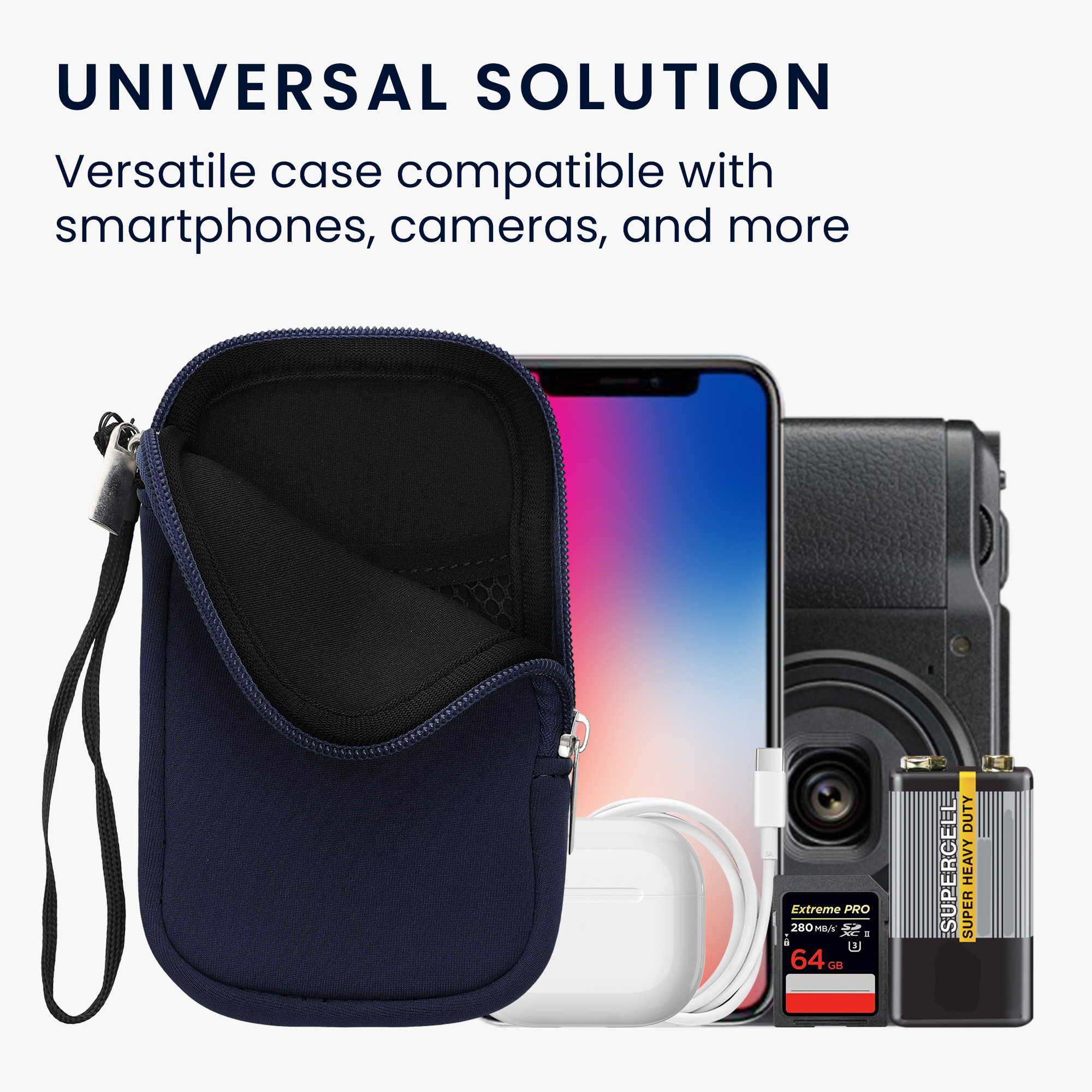 Univerzální pouzdro na mobil kwmobile - XS - 3,5/4" - tmavě modrá