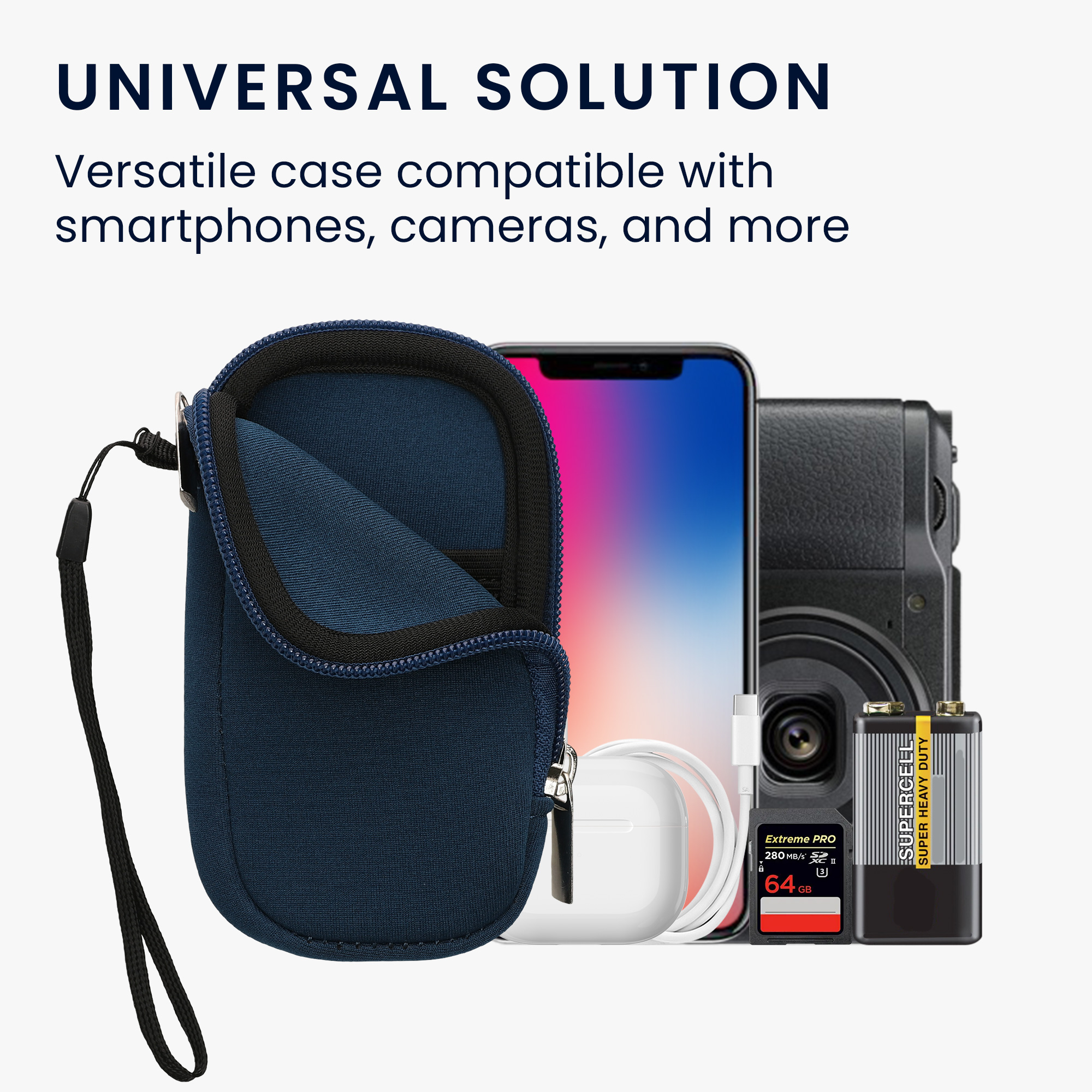 Univerzální pouzdro kwmobile na mobil XS - 3,5/4" - tmavě modrá