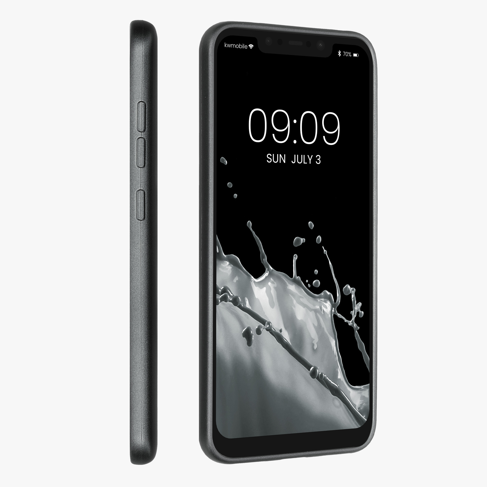 Kryt Xiaomi Pocophone F1 metalický TPU šedá kwmobile