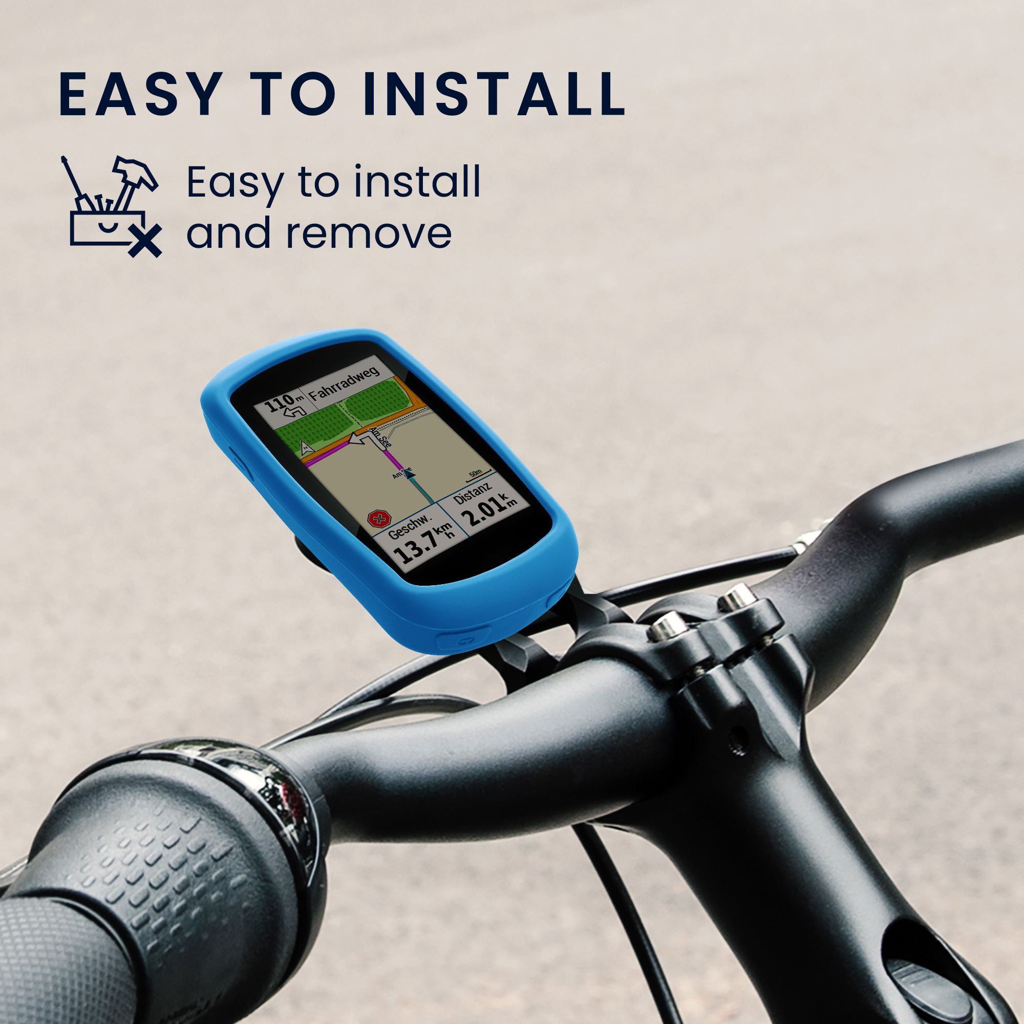 Silikonové pouzdro cyklo GPS Garmin Edge Explore kwmobile průhledná
