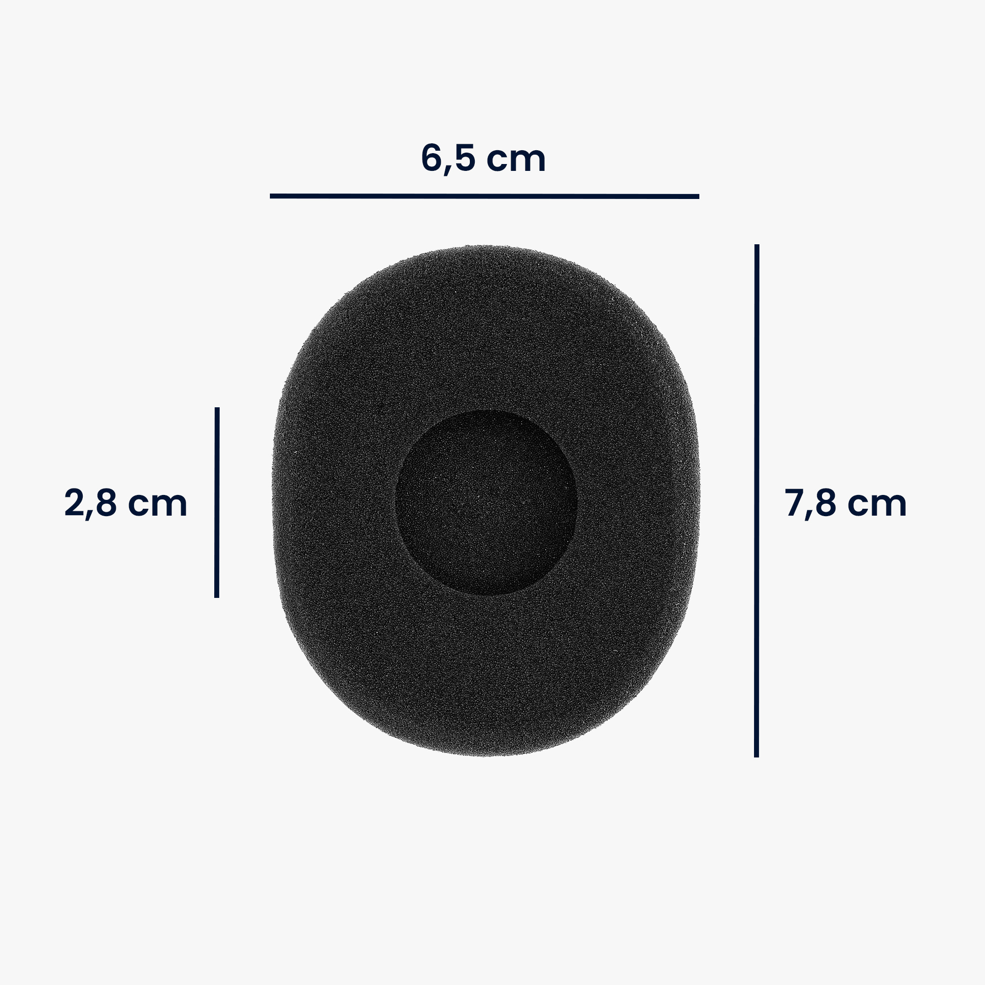 2x pěnové náušníky na sluchátka pro Logitech H800 kwmobile - černá