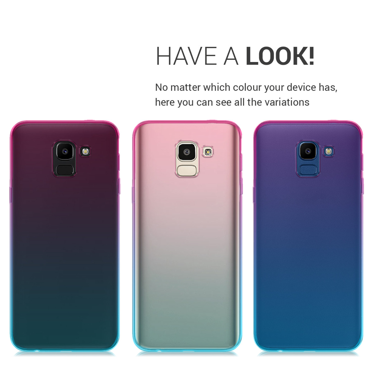 Kryt na mobil Samsung Galaxy J6 kwmobile TPU transparentní