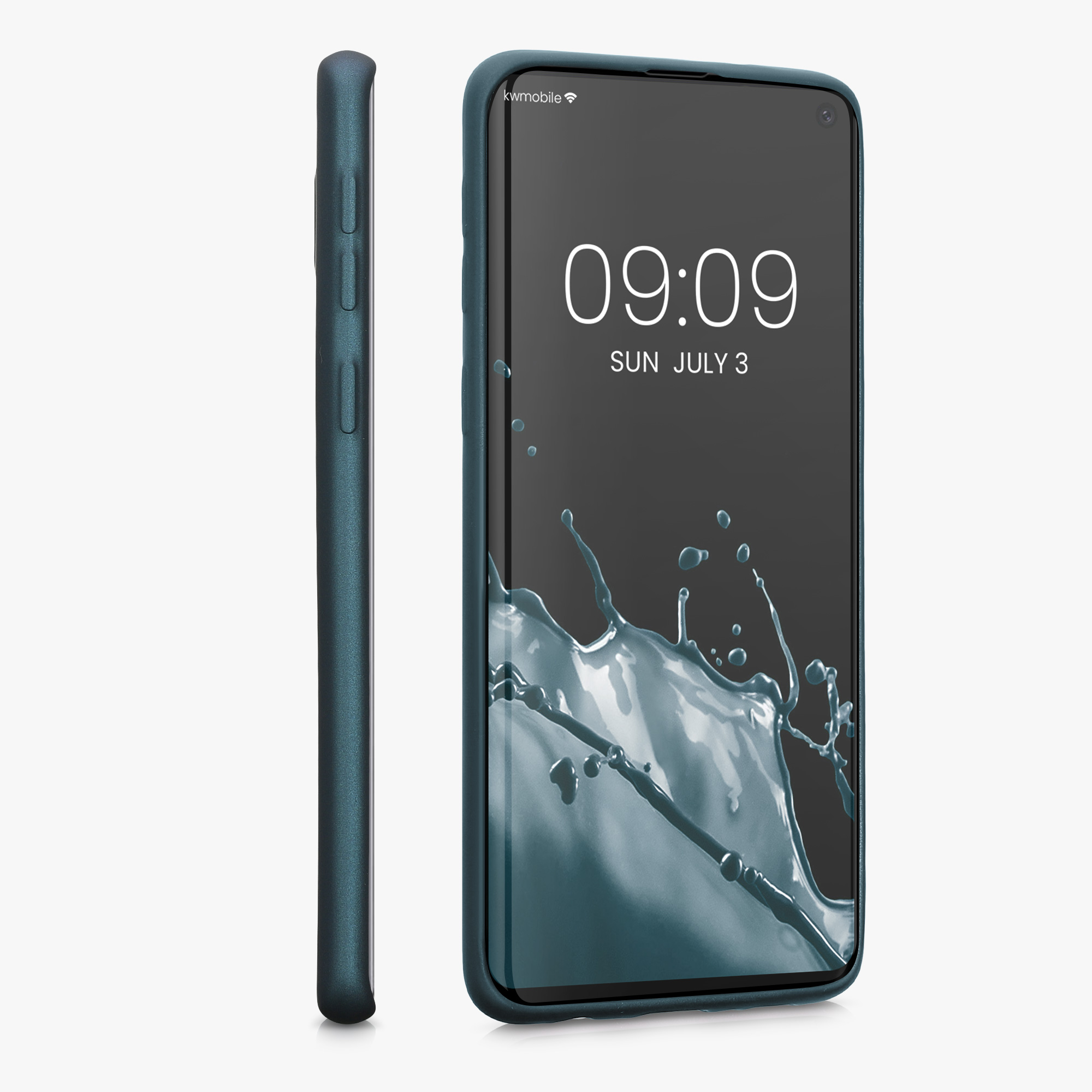 Metalický kryt na mobil Samsung Galaxy S10 kwmobile Metallic Teal