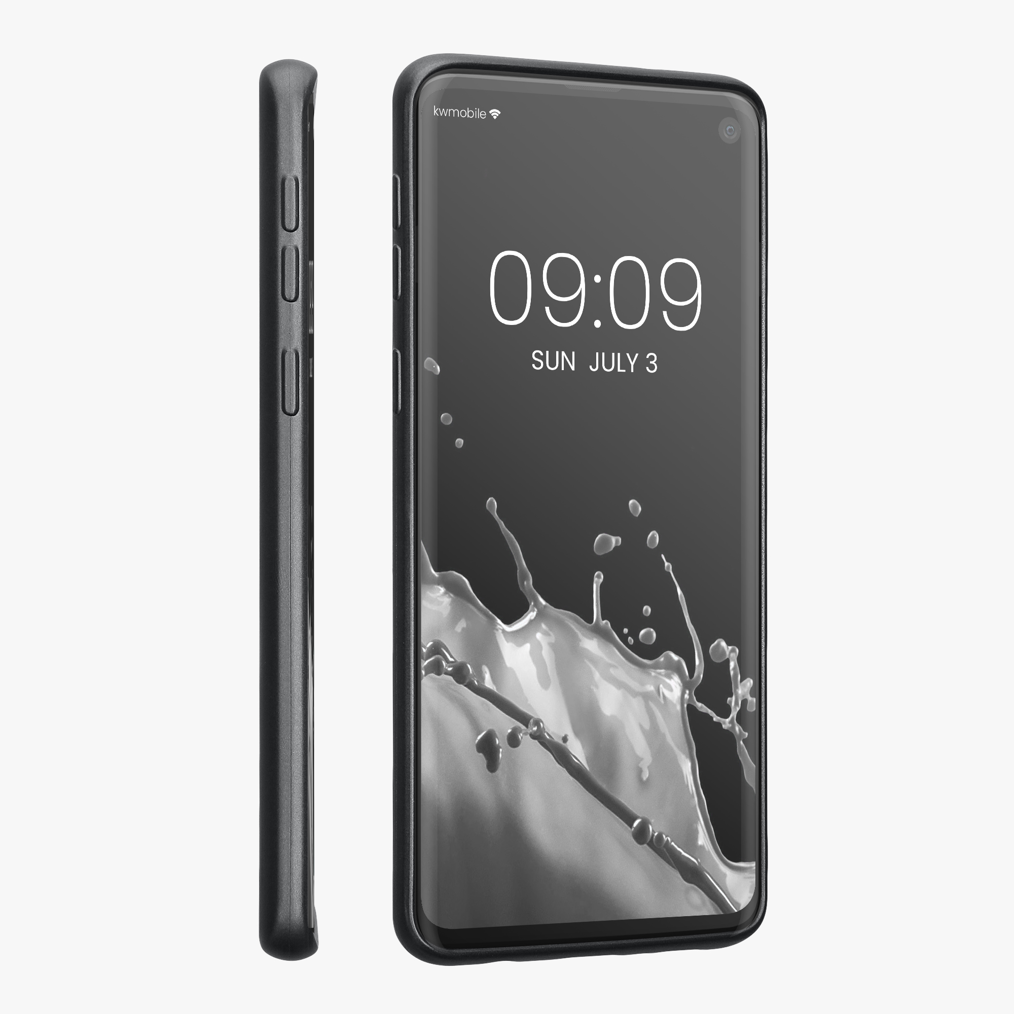 Metalický kryt na mobil Samsung Galaxy S10 kwmobile metalicky šedý