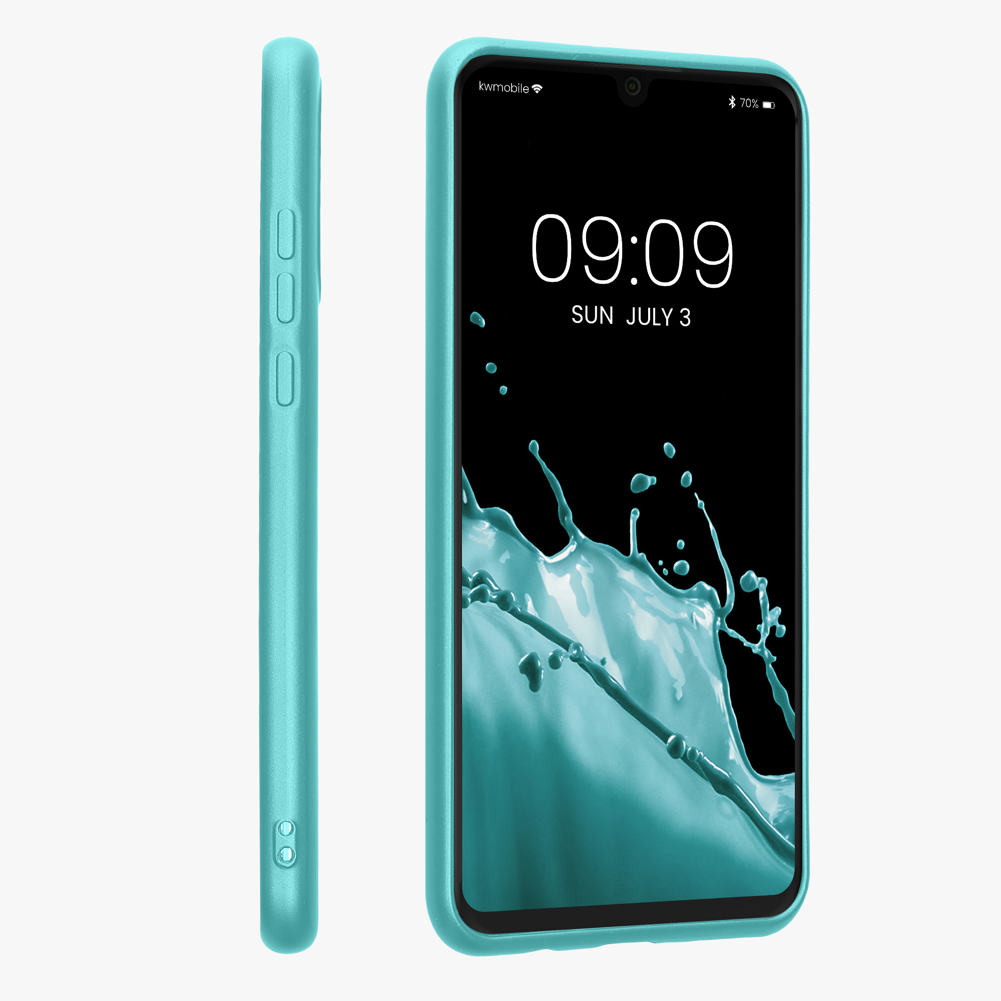 Kryt kwmobile Huawei P30 Lite, metalická mátově zelená