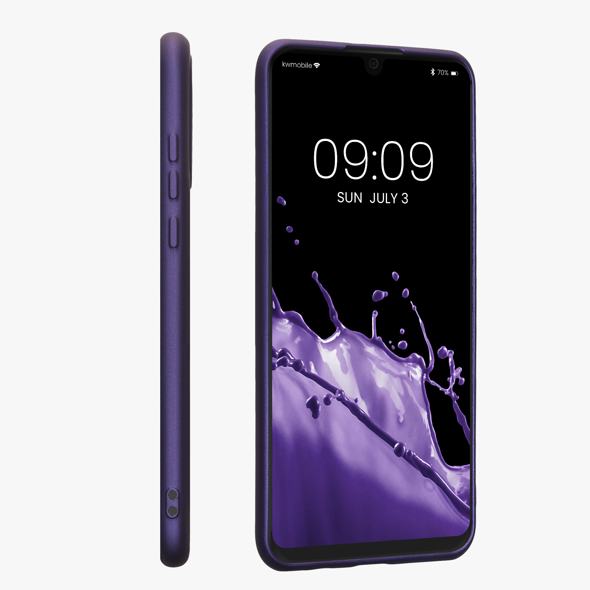 Kryt kwmobile Huawei P30 Lite, metalická modrofialová