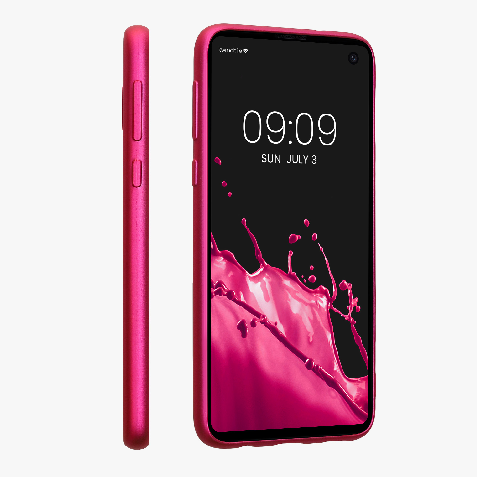 Metalický kryt na mobil Samsung Galaxy S10e kwmobile metalicky růžový