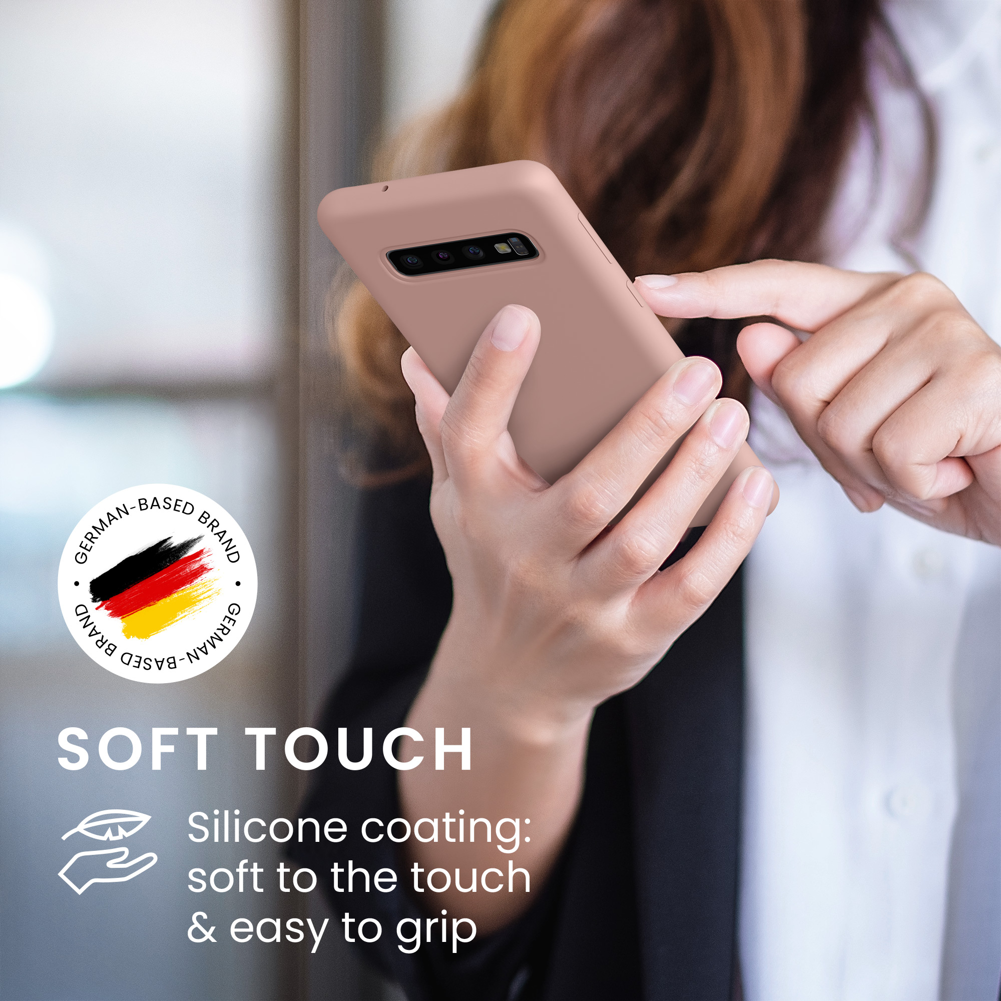 Kryt na mobil Samsung Galaxy S10 kwmobile TPU nude lila