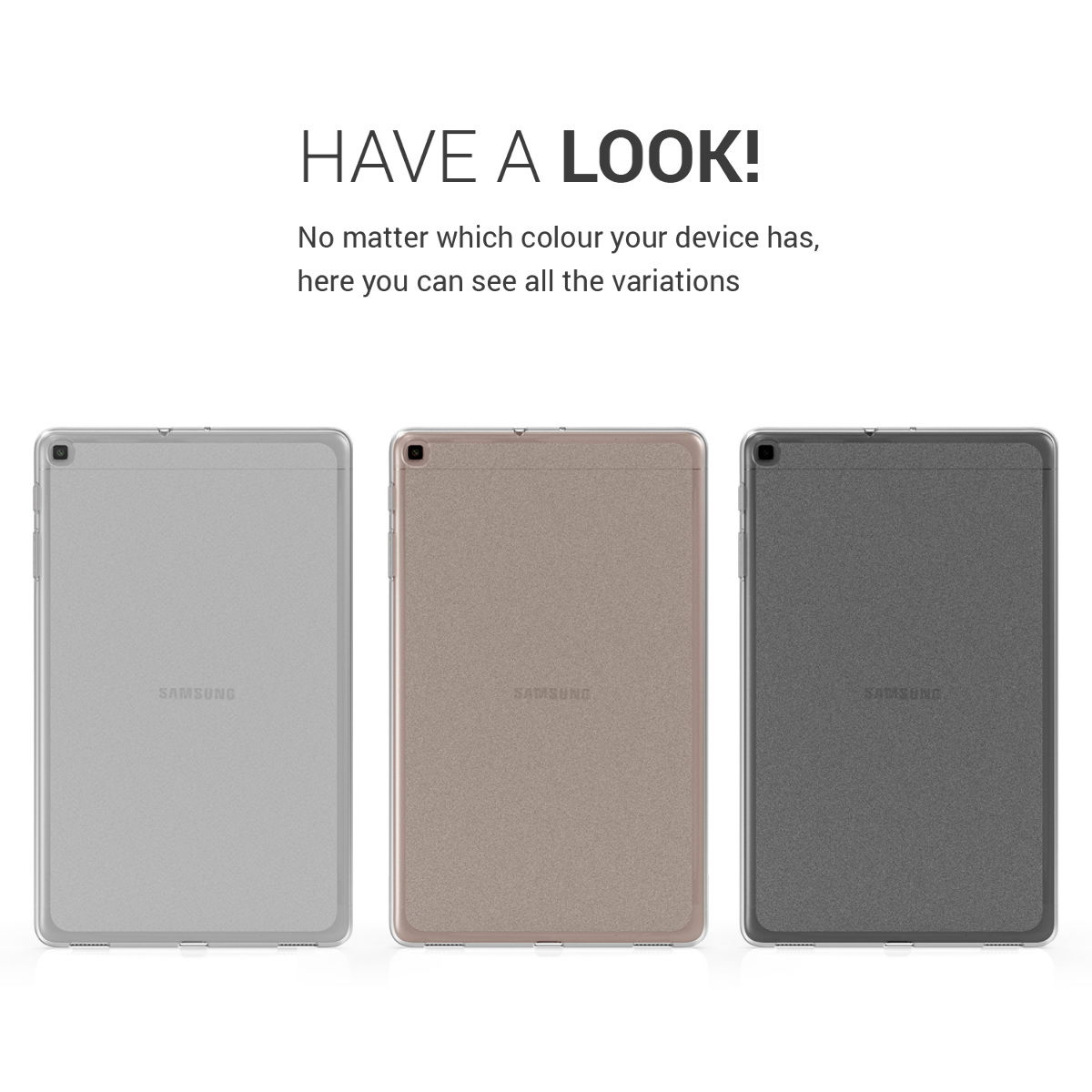 Zadní obal na tablet Galaxy Tab A 10.1 (2019) kwmobile matně transparentní