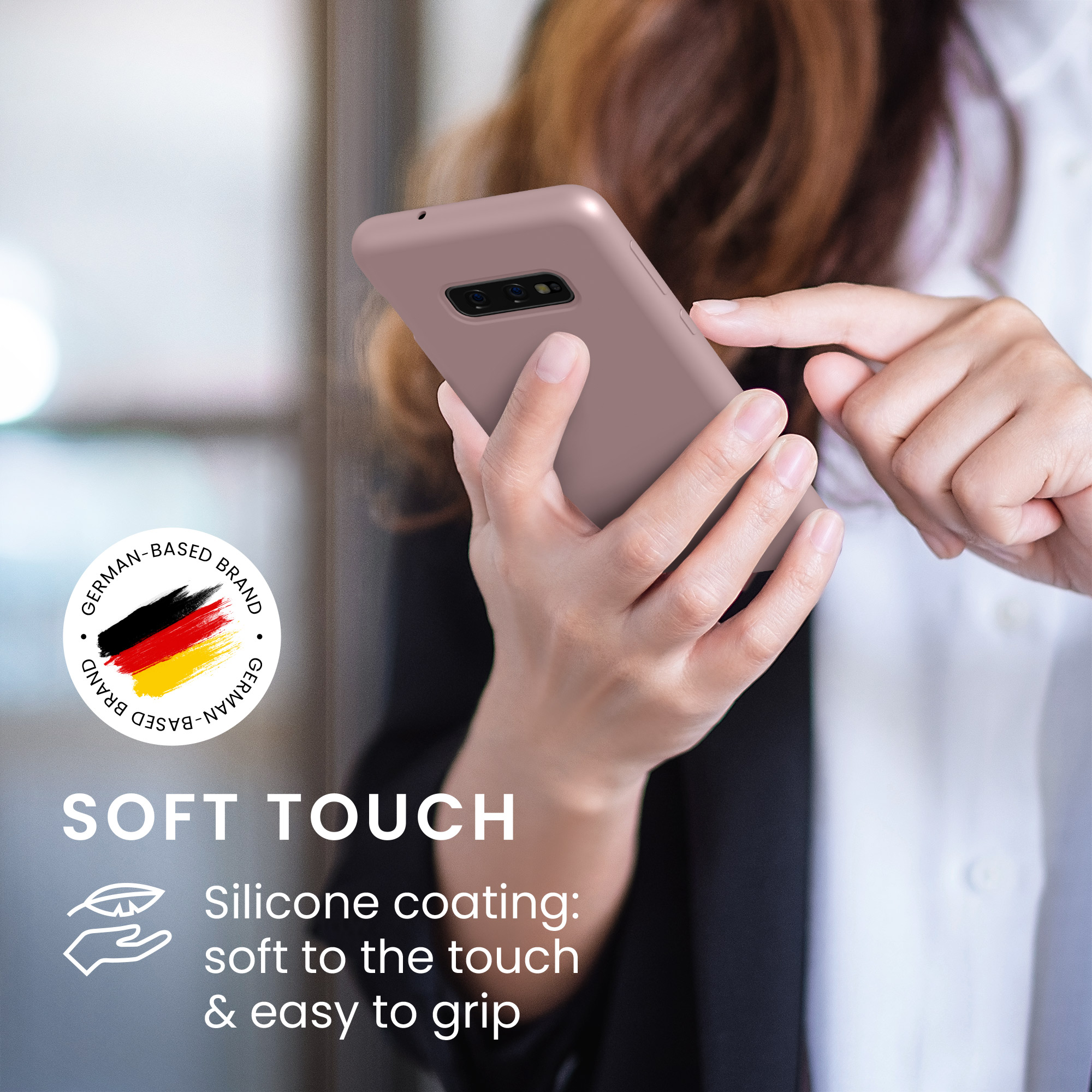 Kryt na mobil Samsung Galaxy S10e kwmobile TPU nude lila