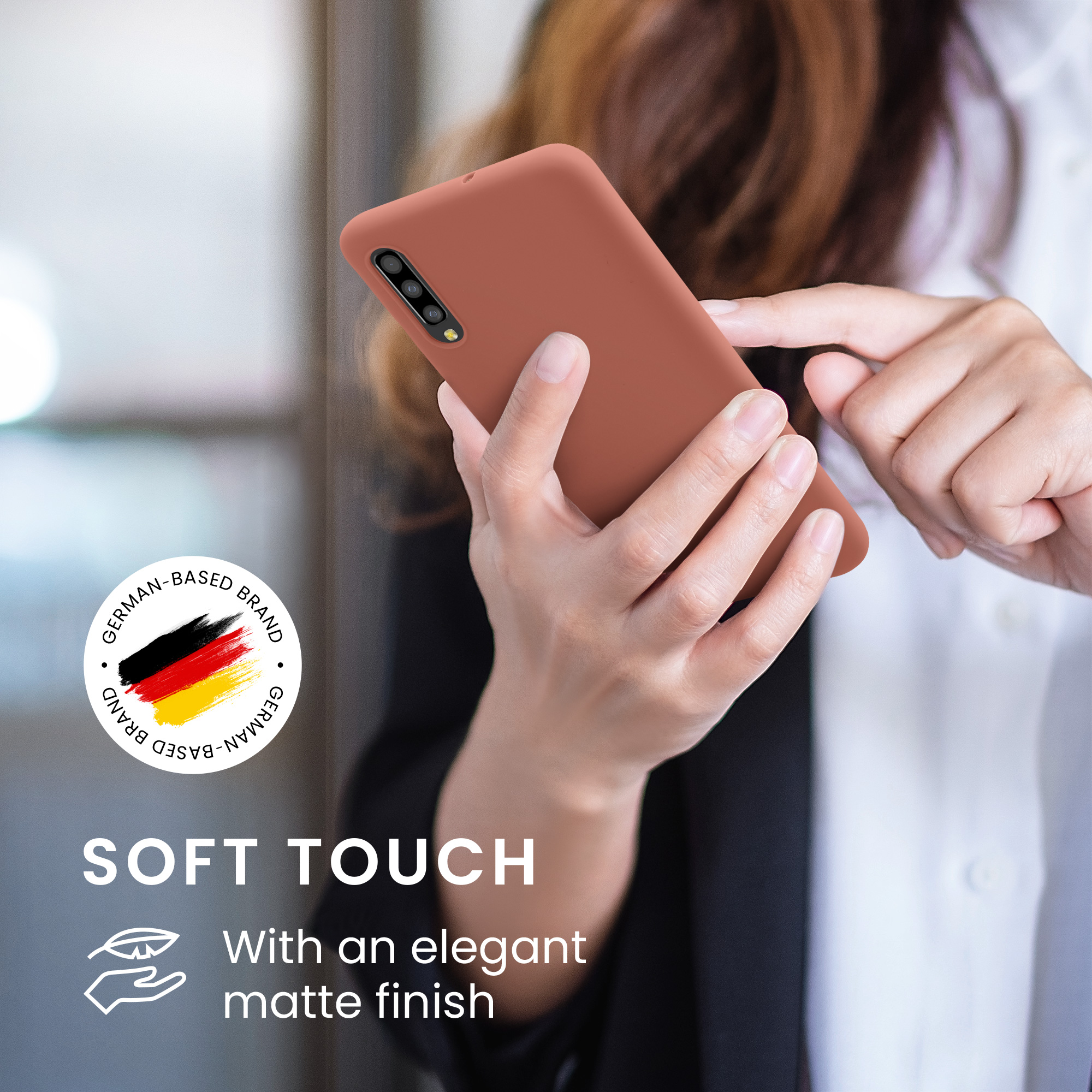 Pouzdro pro Samsung Galaxy A50 kwmobile TPU - zimní růže
