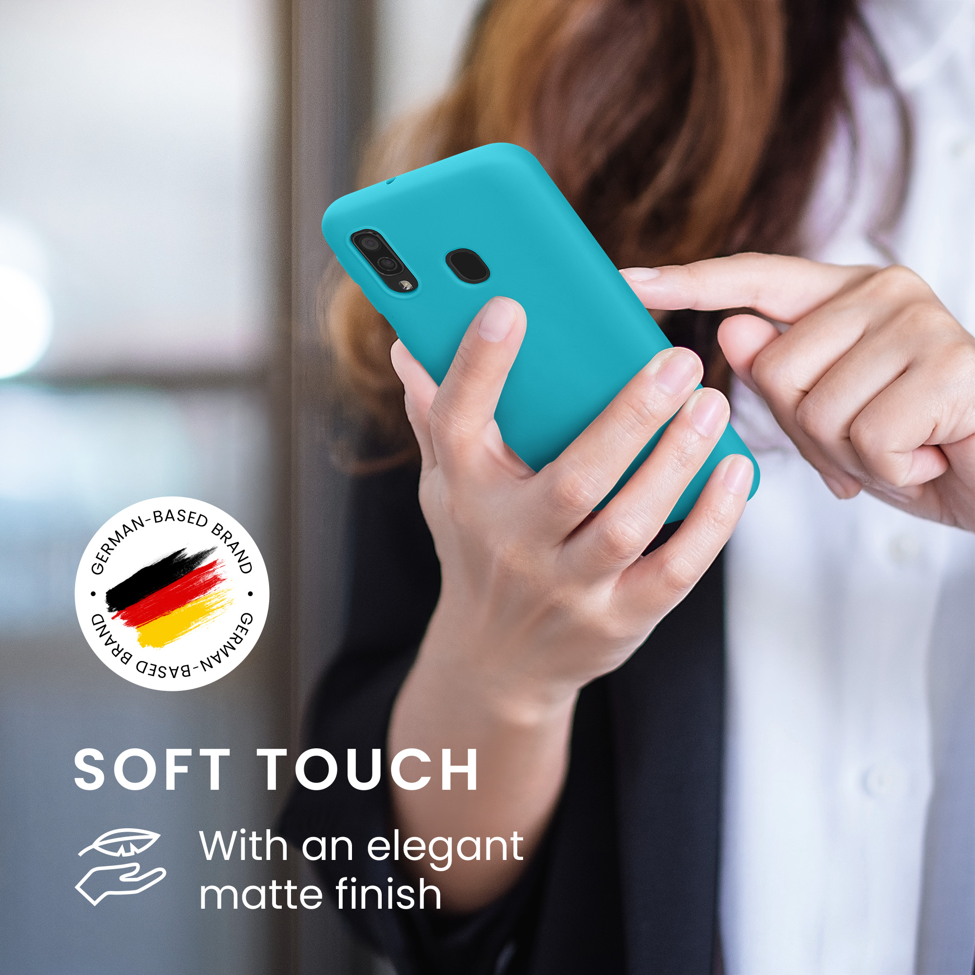 Kryt na mobil Samsung Galaxy A40 kwmobile TPU Chladný ledovec