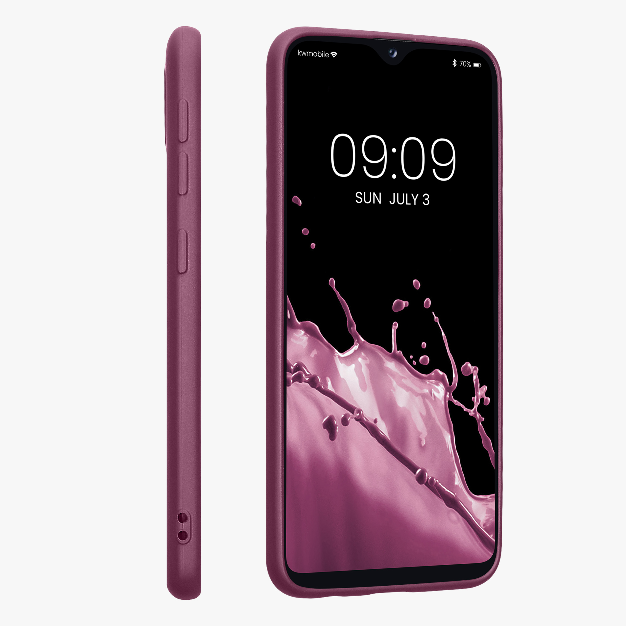 Metalický kryt na mobil Samsung Galaxy A20e kwmobile metalicky levandulový