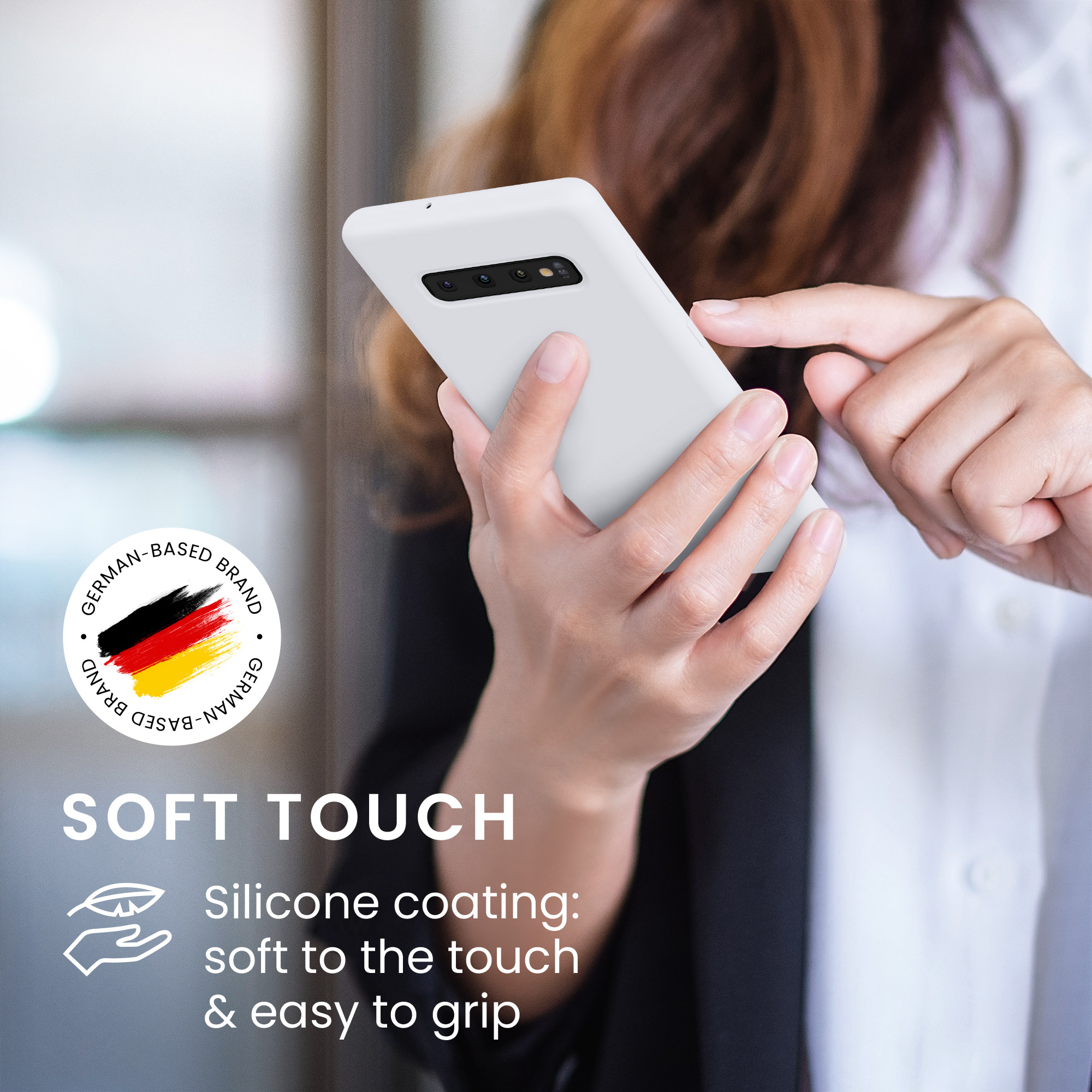 Kryt na mobil Samsung Galaxy S10 Plus / S10+ kwmobile TPU matně bílý