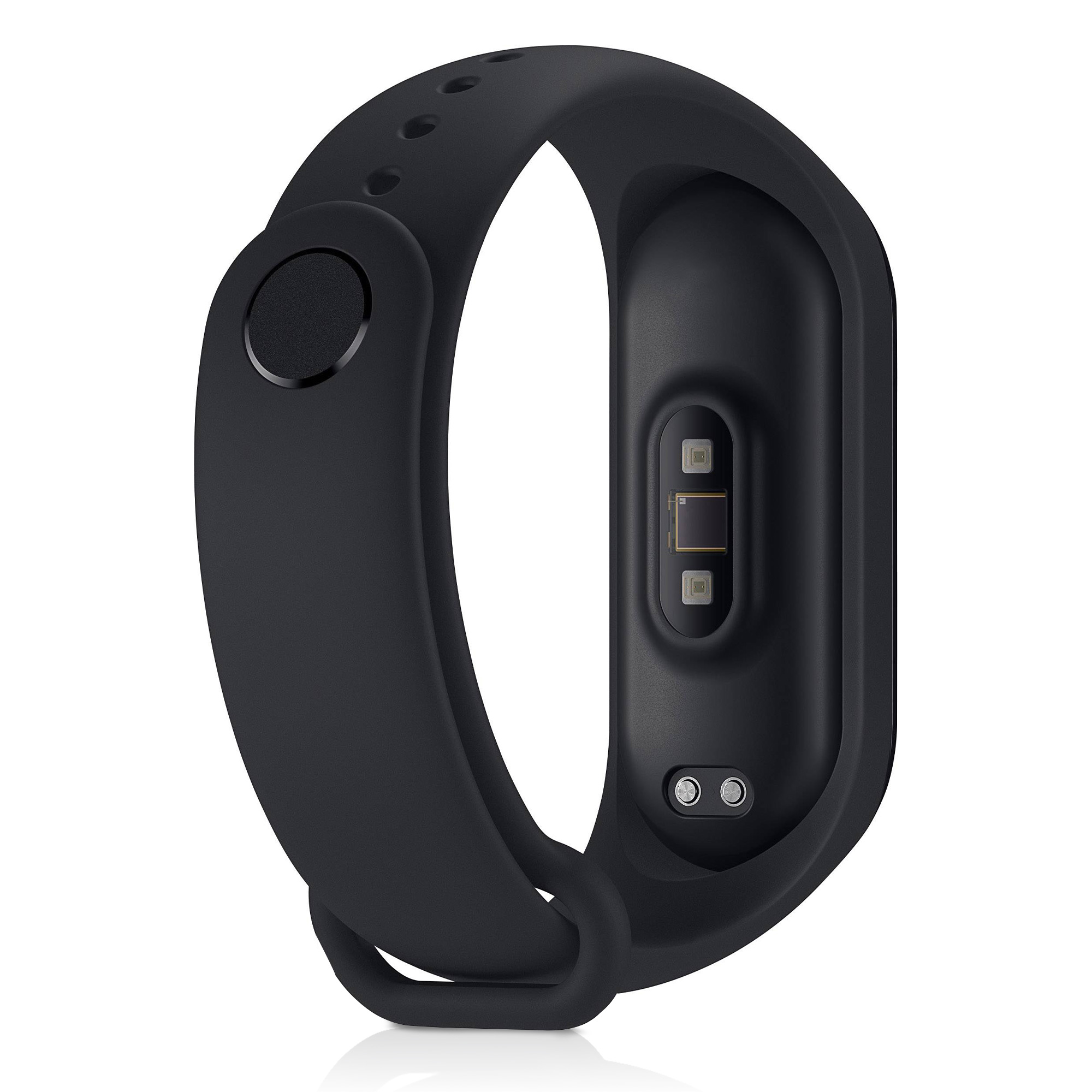 Řemínky pro Xiaomi Mi Band 4 / Mi Band 3 kwmobile silikonové - černá / černá
