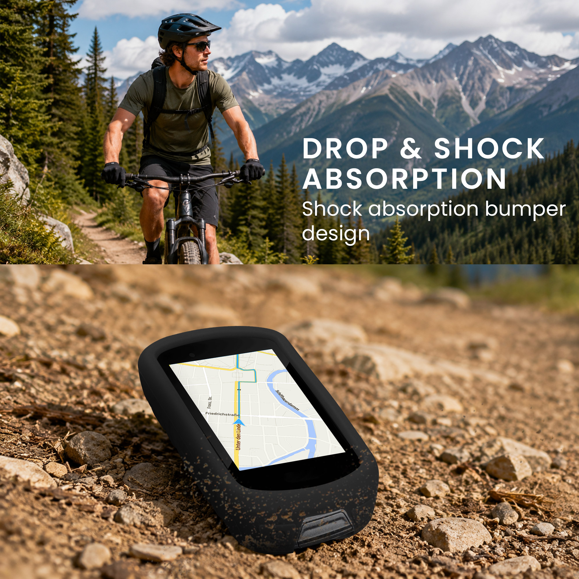 Silikonové pouzdro cyklo GPS Garmin Edge 530 kwmobile průhledná