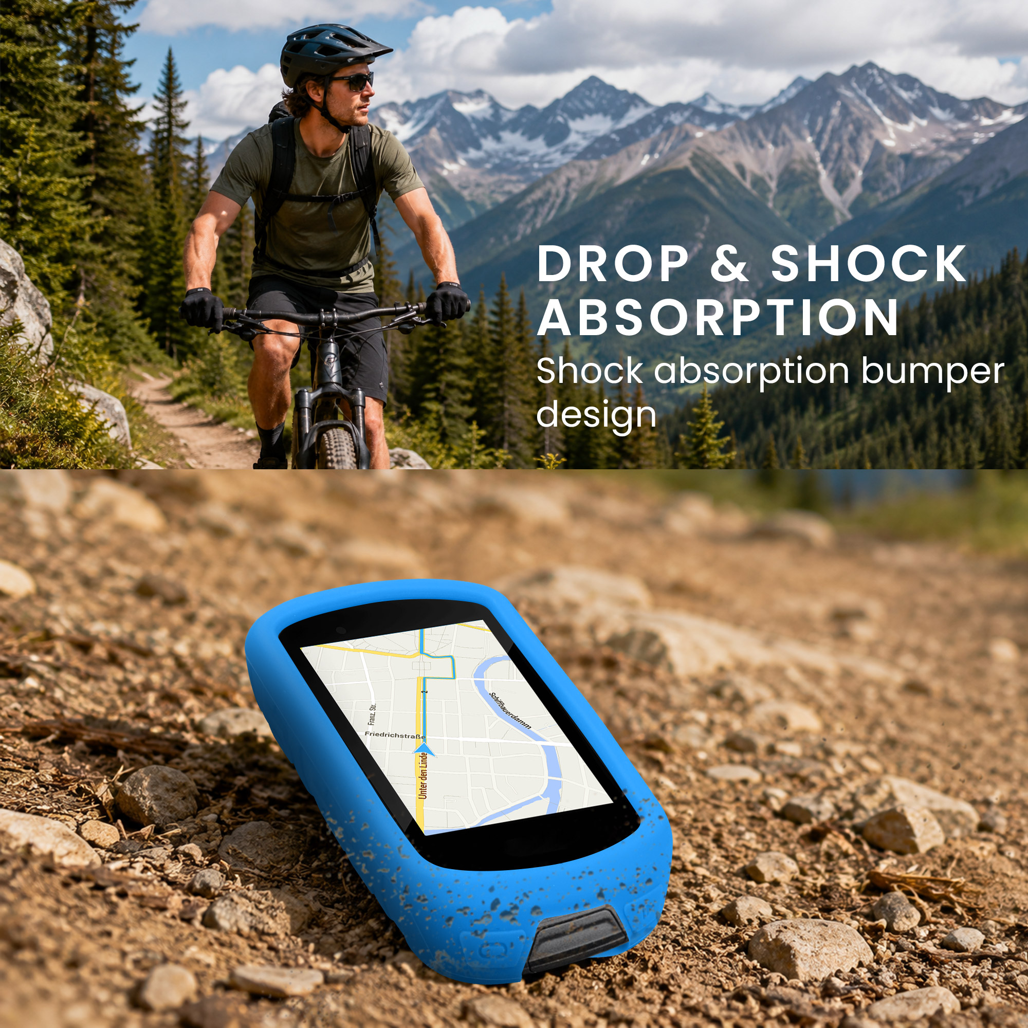Silikonové pouzdro cyklo GPS Garmin Edge 530 kwmobile červená