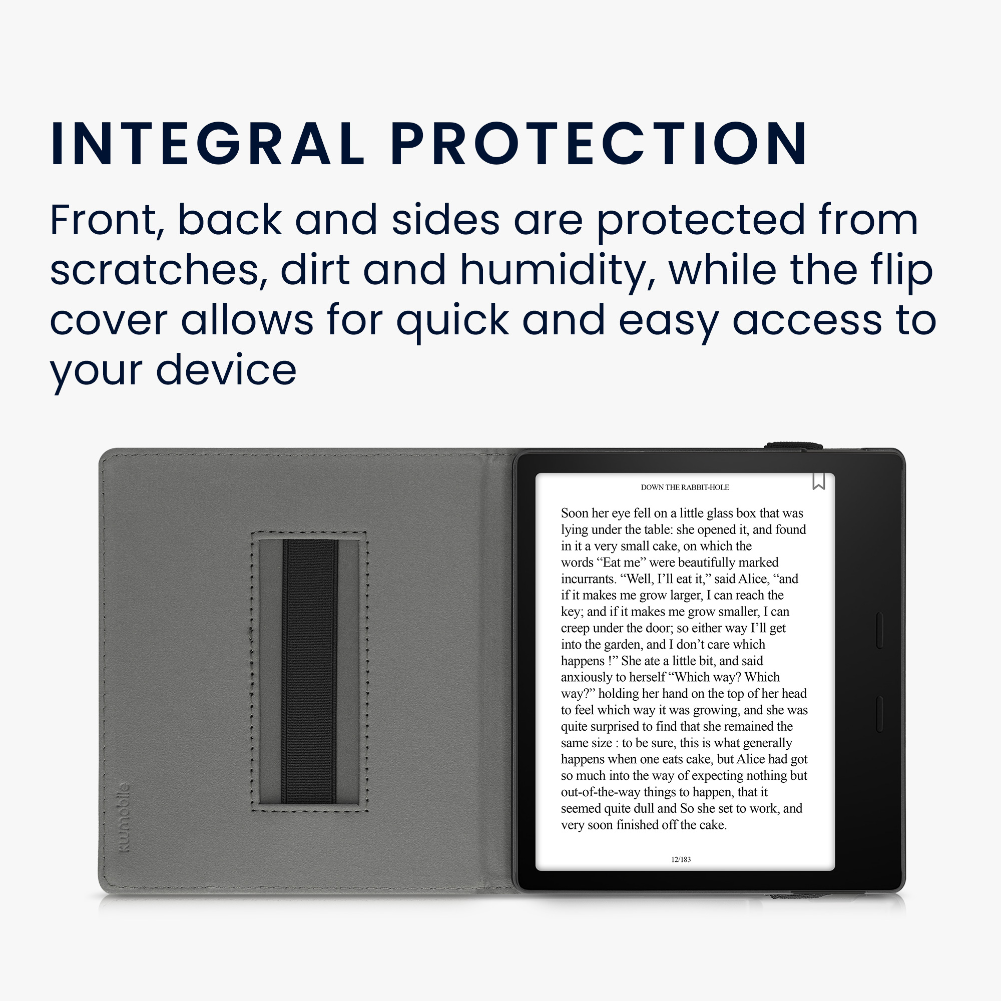 Pouzdro na čtečku kwmobile pro Amazon Kindle Oasis 10. Generation - motiv srdce tmavě červená