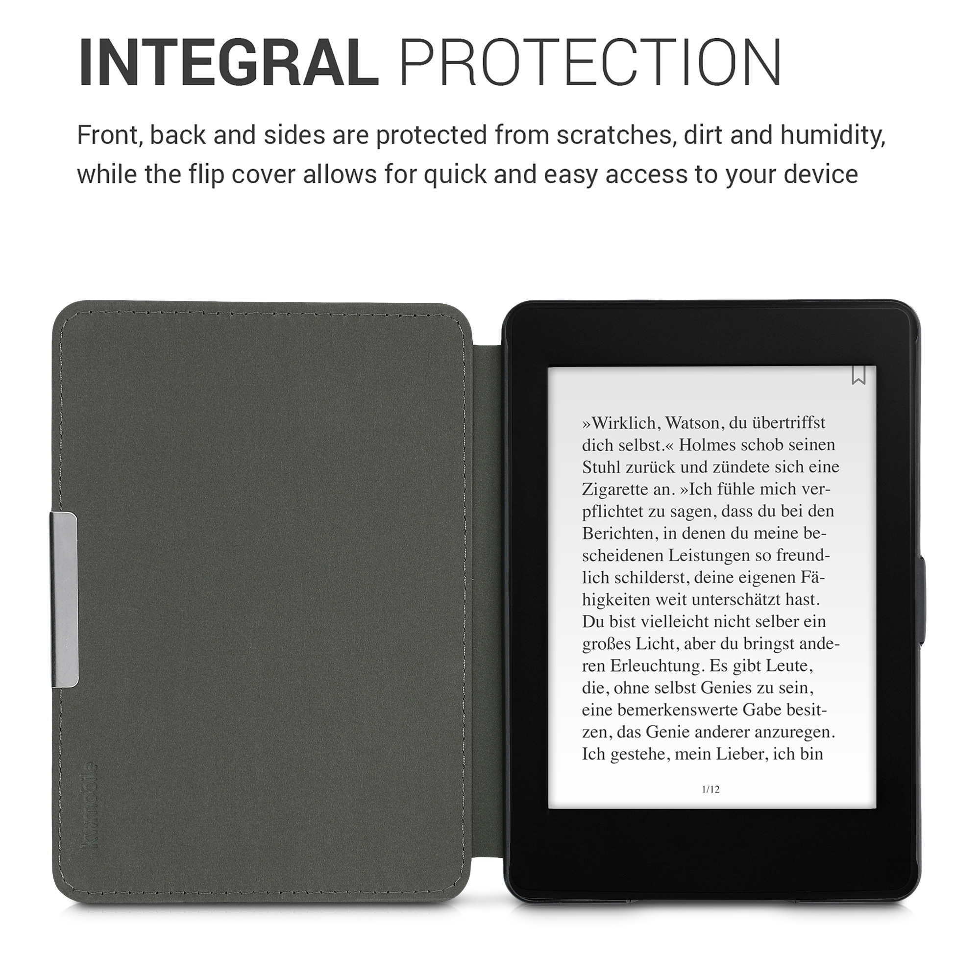 Pouzdro na čtečku kwmobile Kindle Paperwhite - černá