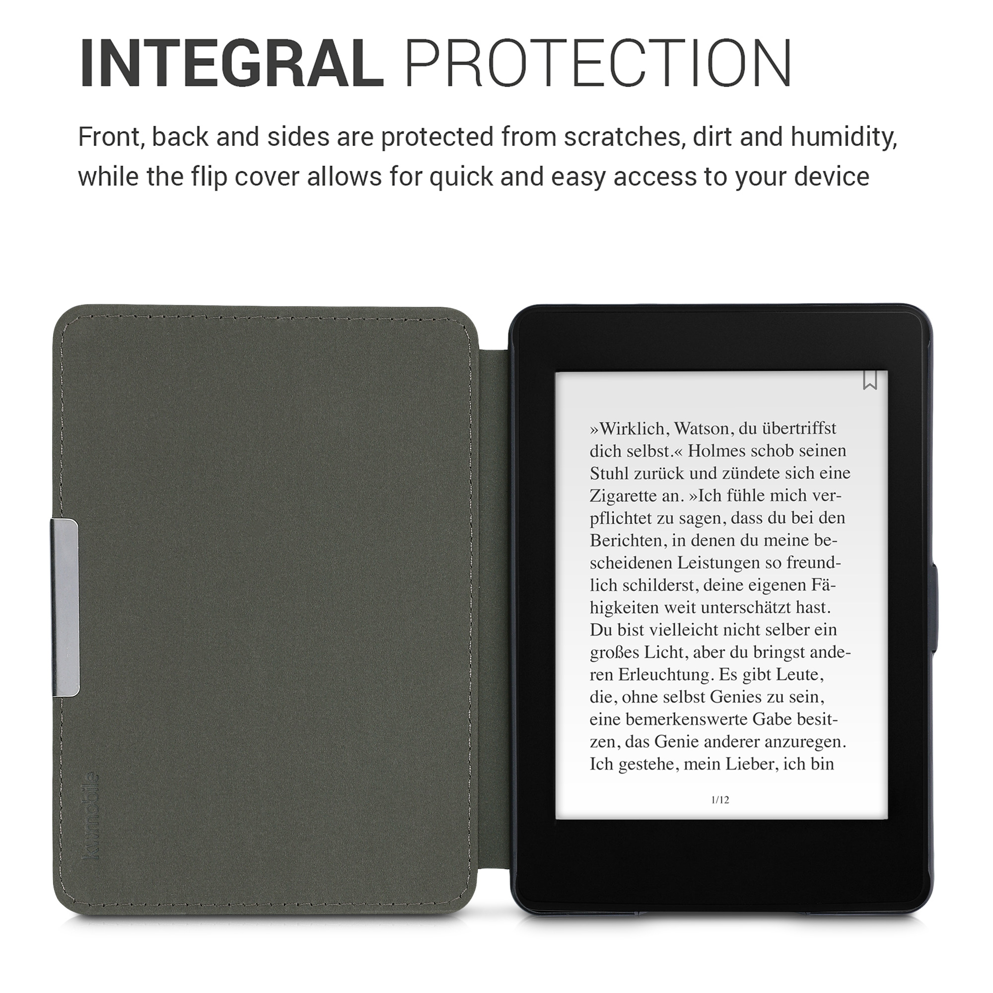 Pouzdro na čtečku kwmobile Kindle Paperwhite - modrá