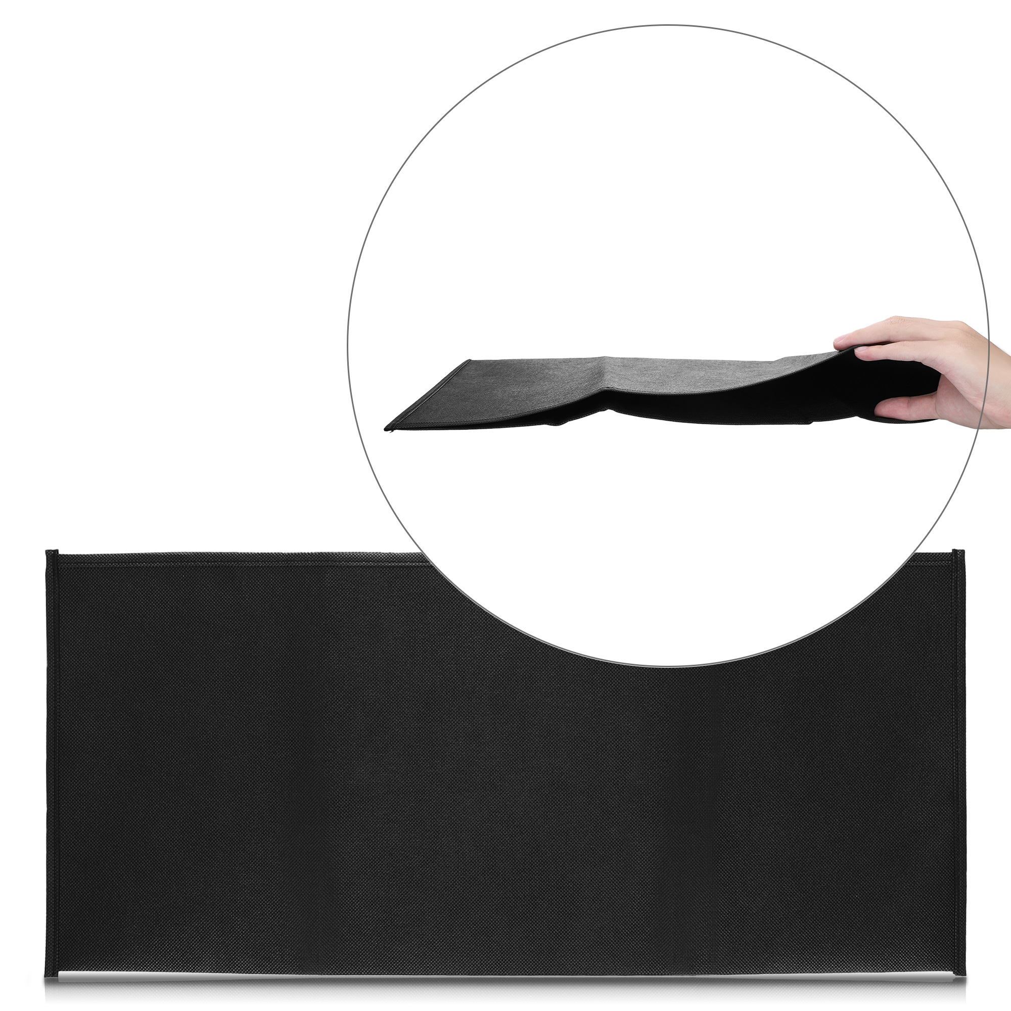 Obal proti prachu na klávesnici kwmobile pro Universal Keyboard (L) - černá