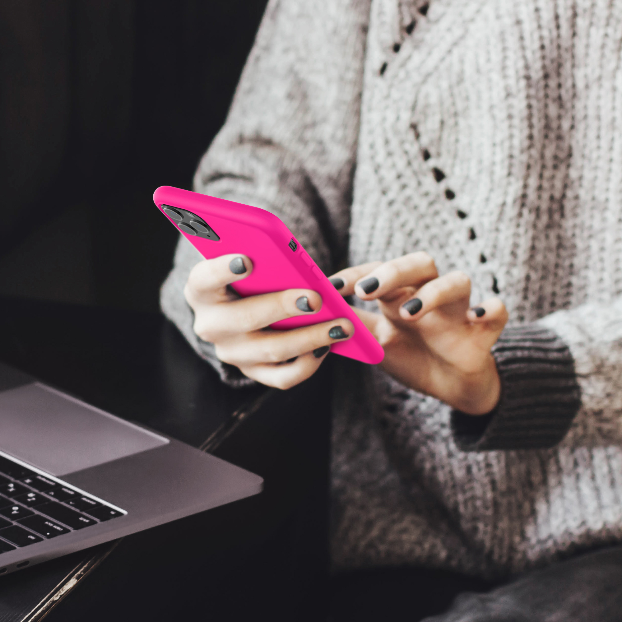 Kryt na mobil kwmobile iPhone 11 Pro Max - Wireless Charging Neon Pink