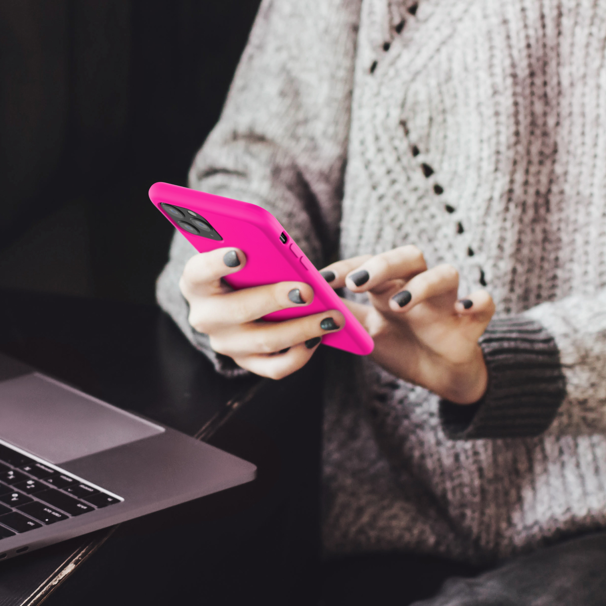 Kryt na mobil kwmobile iPhone 11 Pro - Wireless Charging Neon Pink