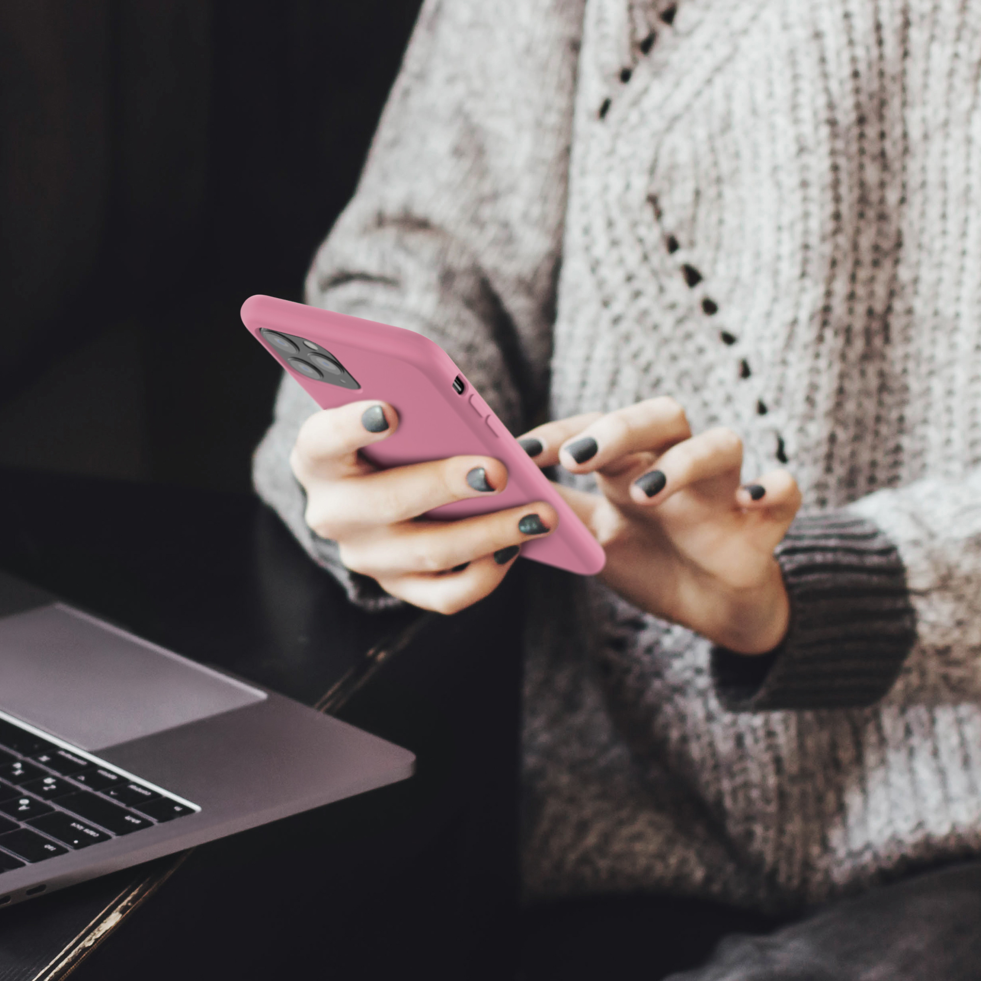 Kryt na mobil kwmobile iPhone 11 Pro - Wireless Charging Dark Rose