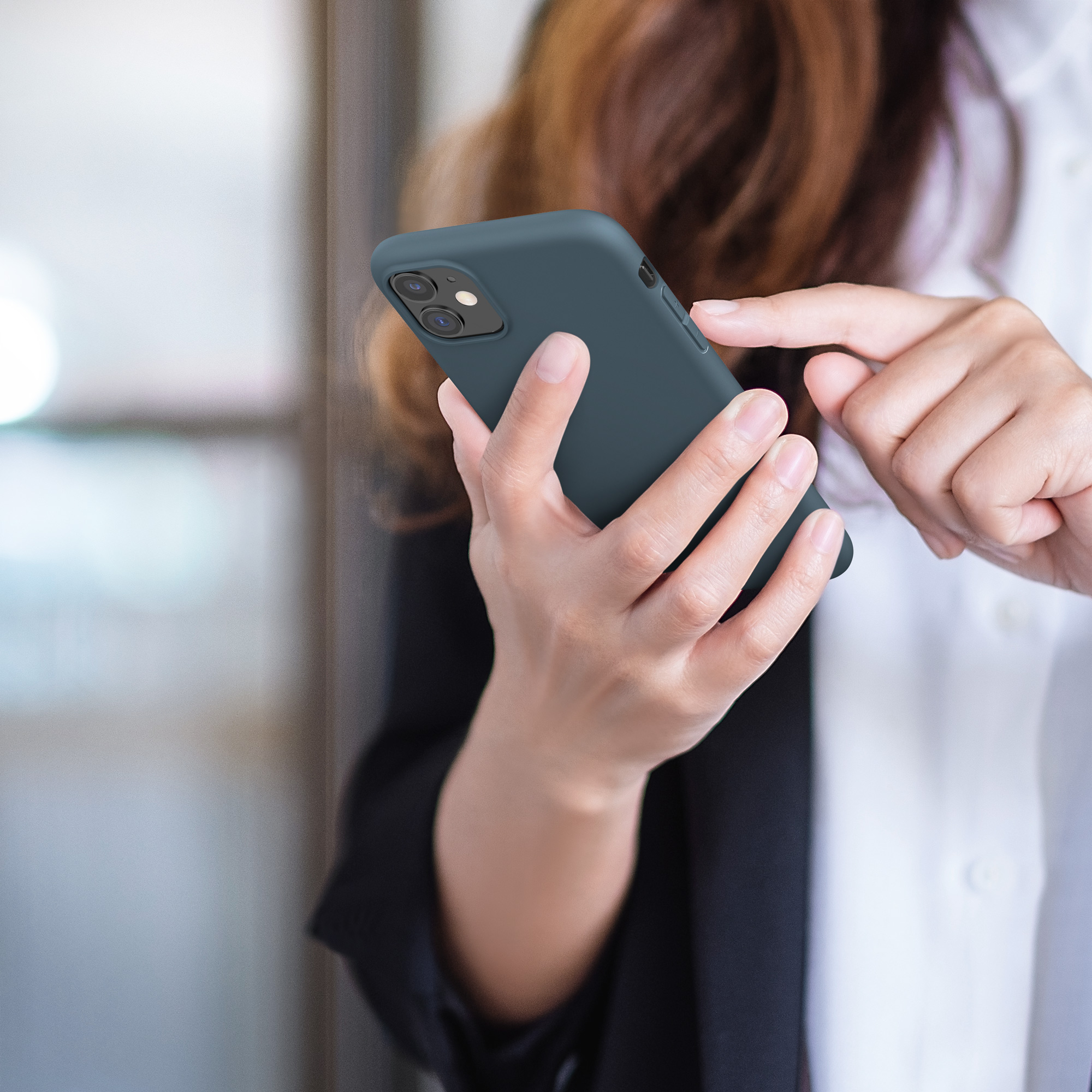 Kryt na mobil kwmobile iPhone 11 - tmavě břidlicová