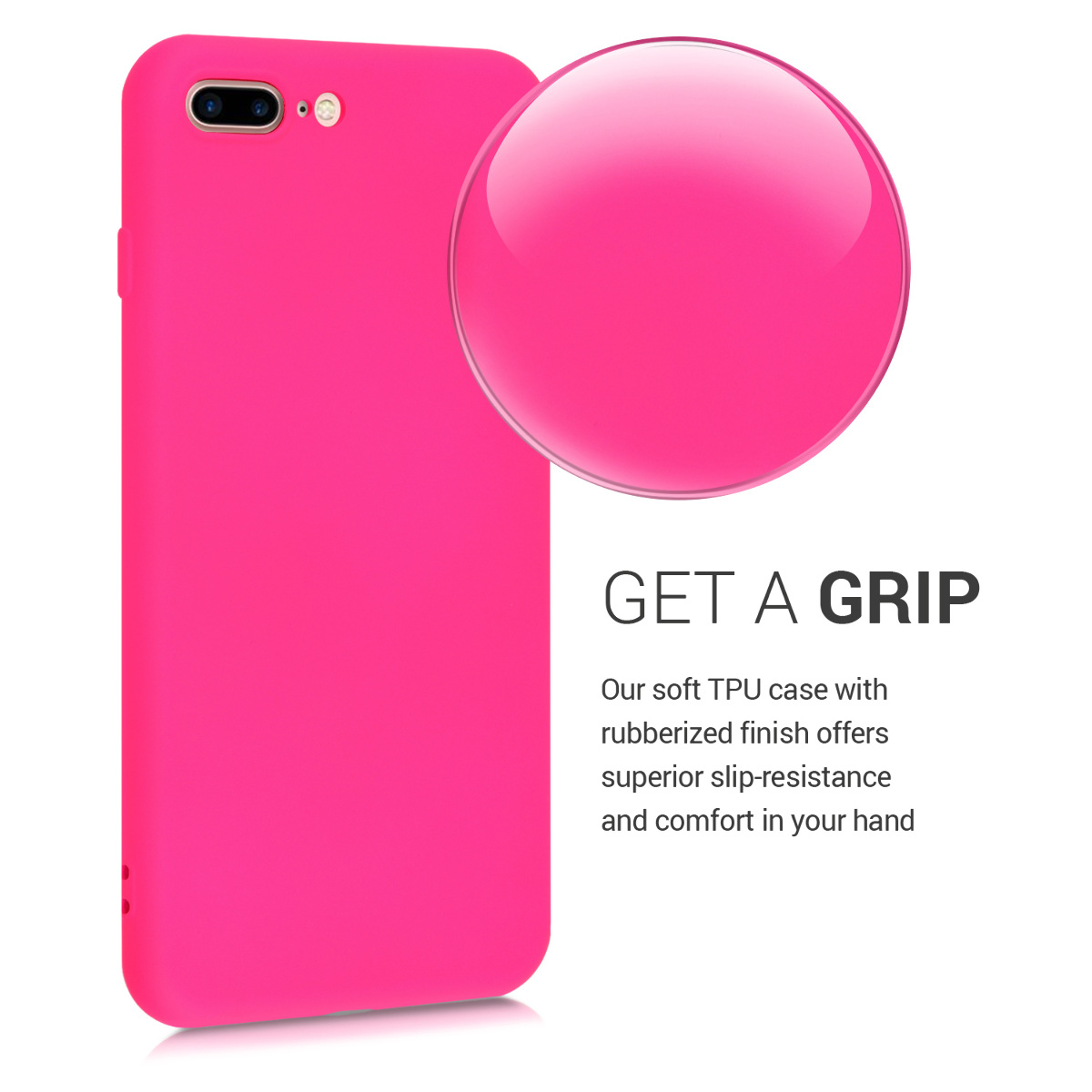 Silikonový kryt kwmobile pro Apple iPhone 7 Plus / iPhone 8 Plus - růžová