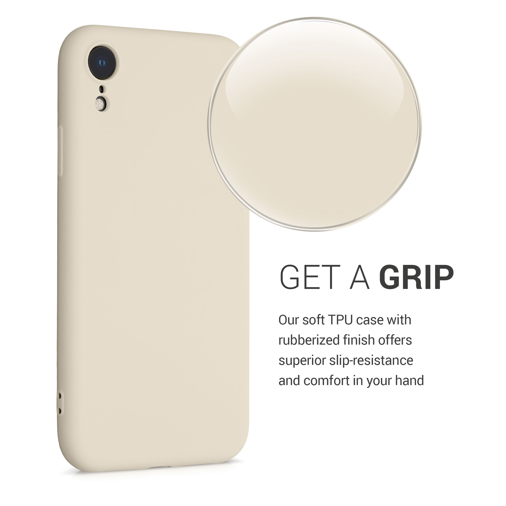 Silikonový kryt na mobil kwmobile pro Apple iPhone XR - světlá Moon Glow