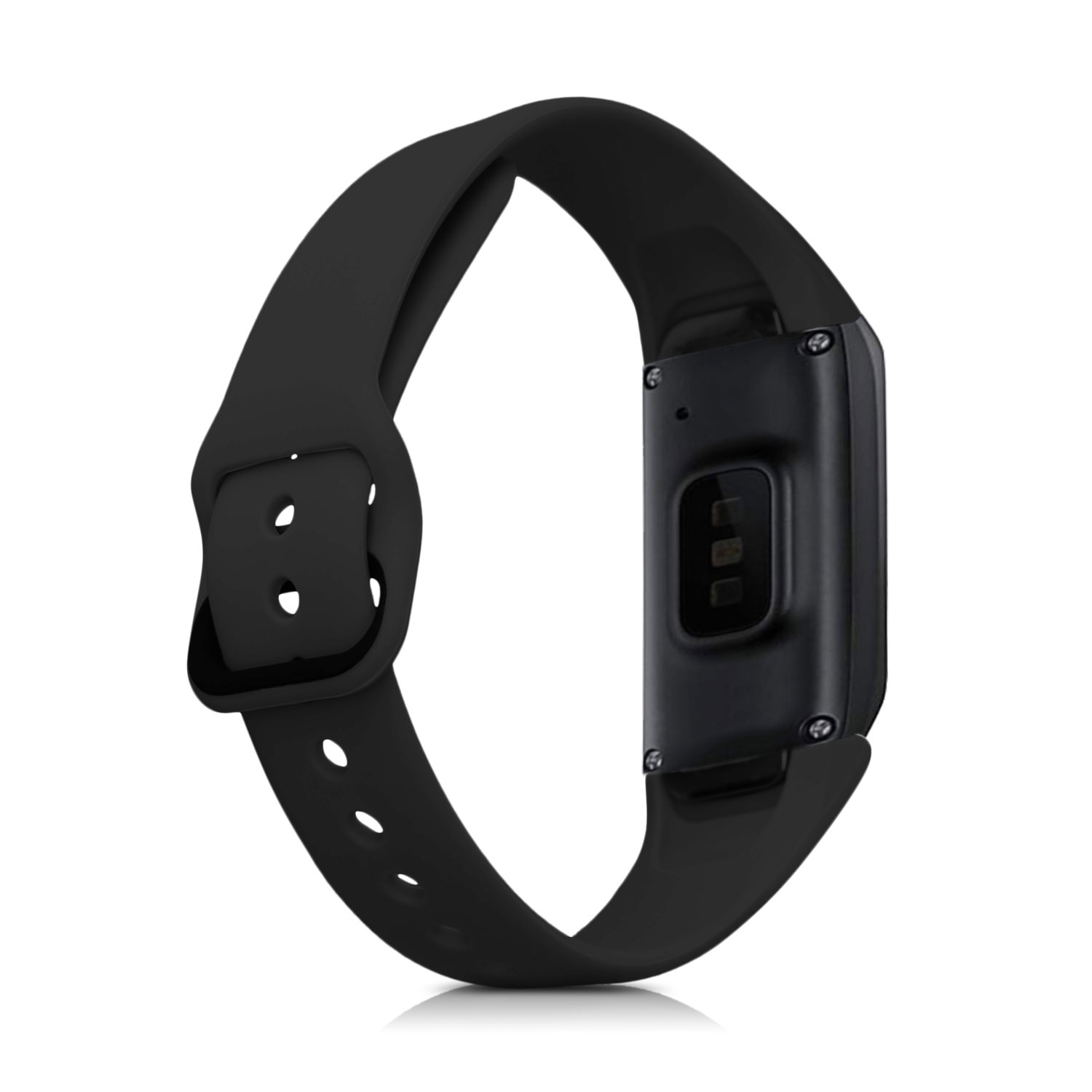 Silikonový řemínek na chytré hodinky Samsung Galaxy Fit (SM-R370) kwmobile 2 ks matně černý
