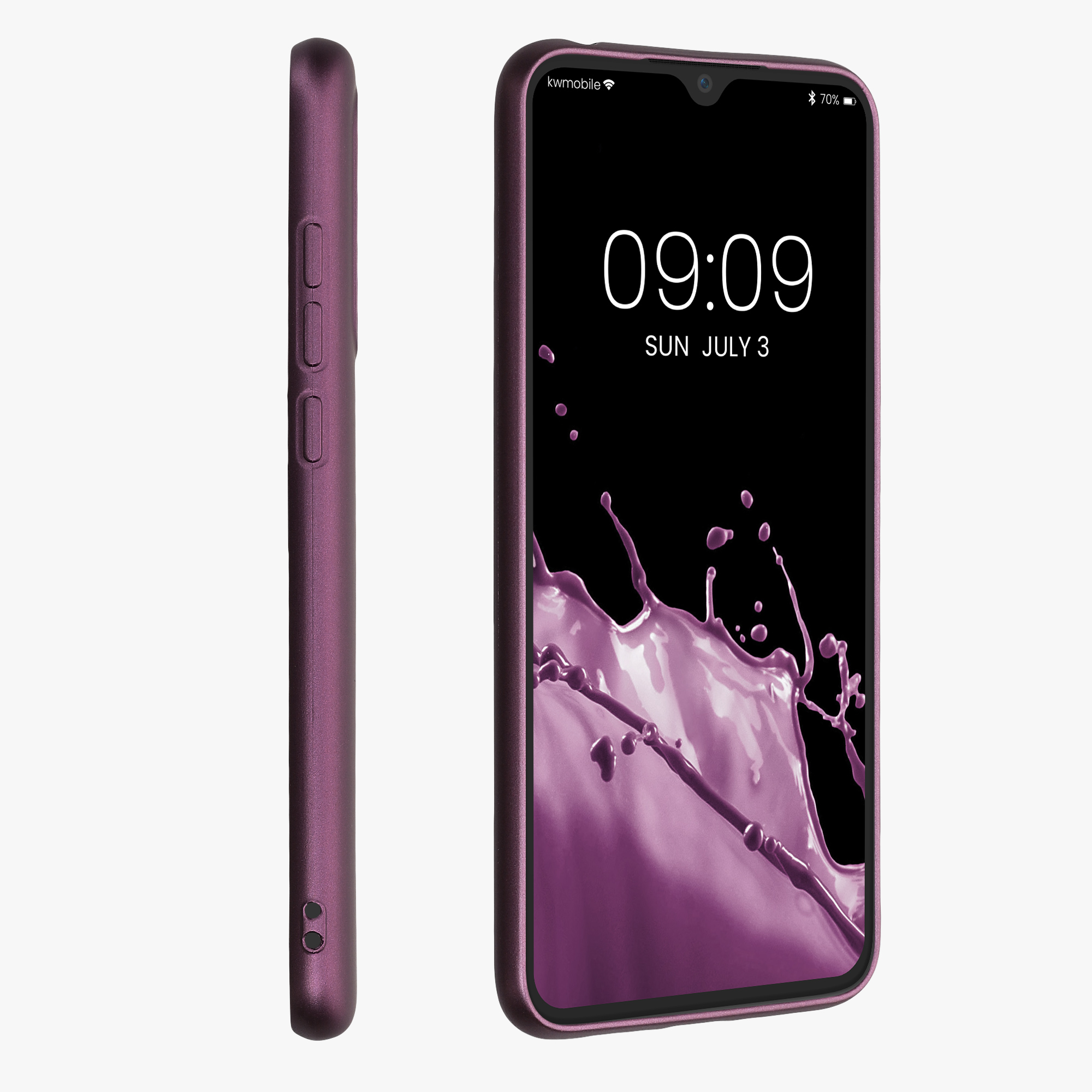 Kryt kwmobile Xiaomi Mi 9 Lite, metalická levandulová