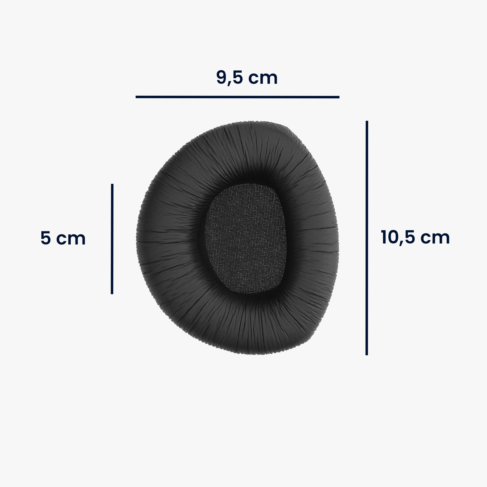 2x Náhradní náušníky / polstrování Sennheiser RS160 / RS170 / RS180 kwmobile - černá