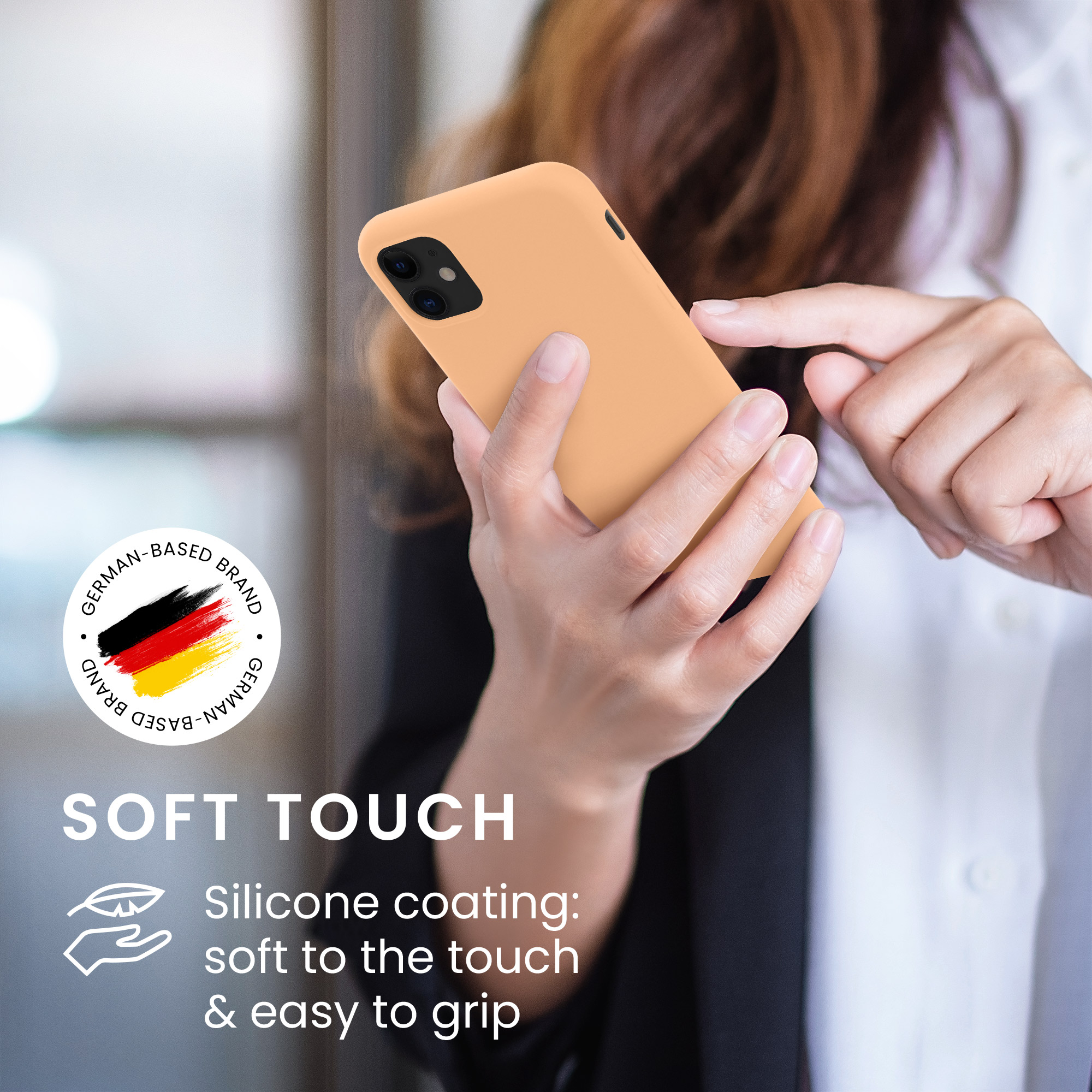 Kryt na mobil kwmobile iPhone 11 Case - broskvová