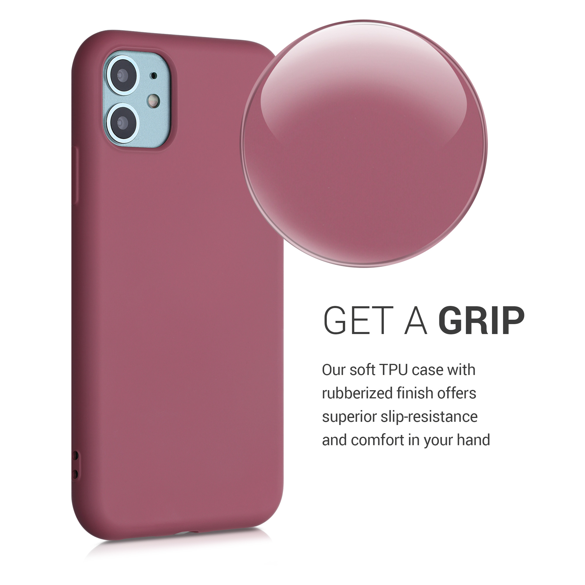 Kryt na mobil kwmobile iPhone 11 Case - tmavě růžová
