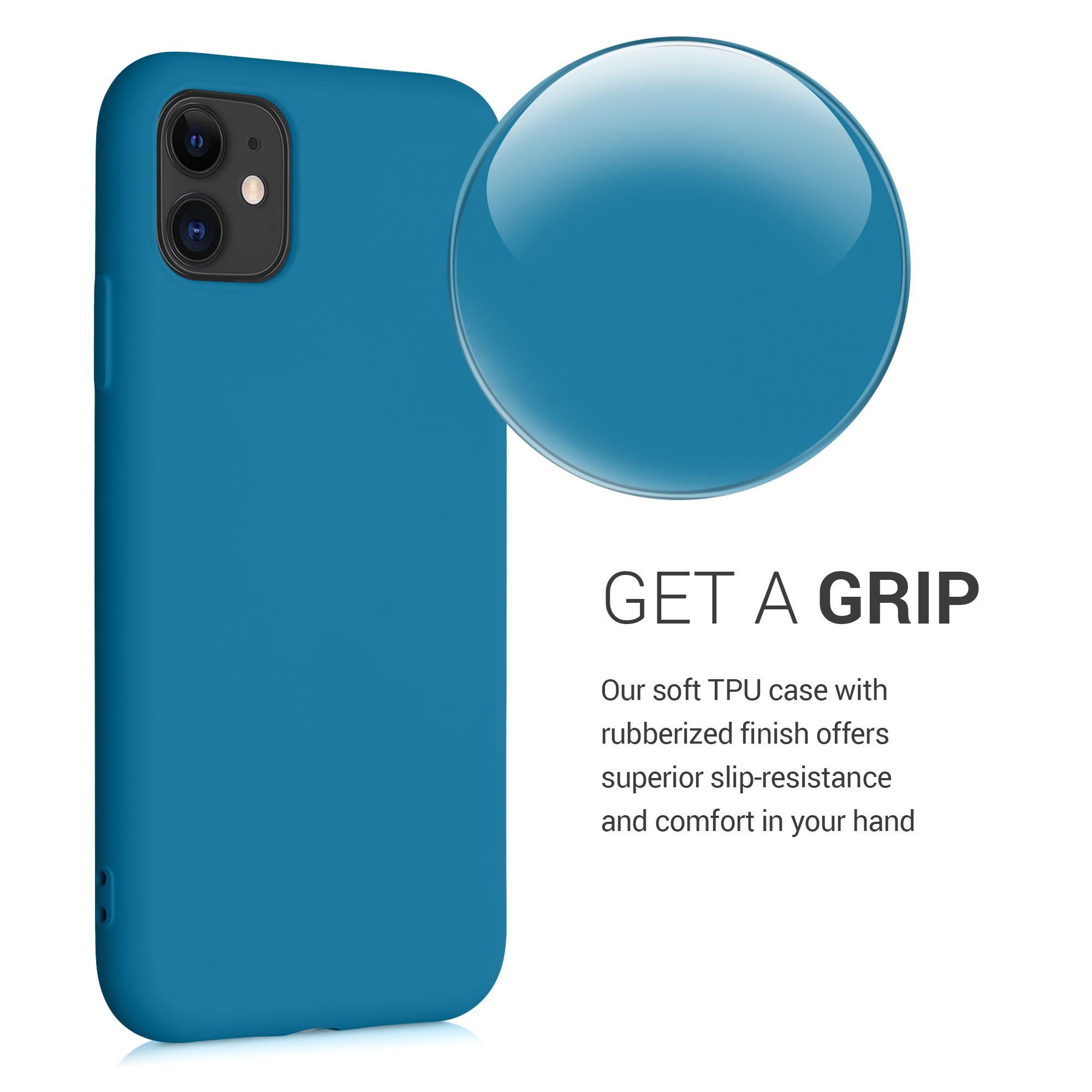 Kryt na mobil kwmobile iPhone 11 Case - karibská modrá