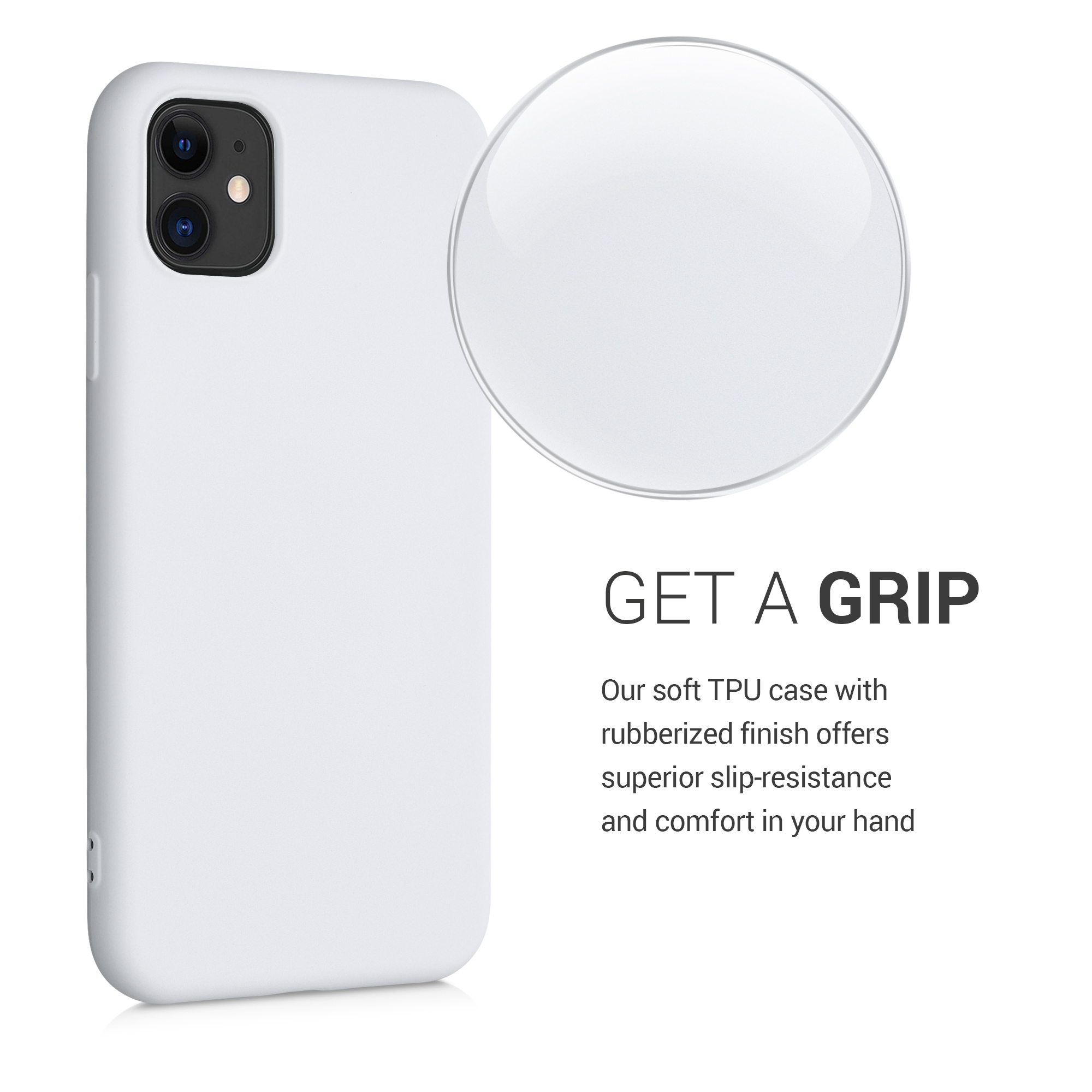Kryt na mobil kwmobile iPhone 11 Case - matná bílá