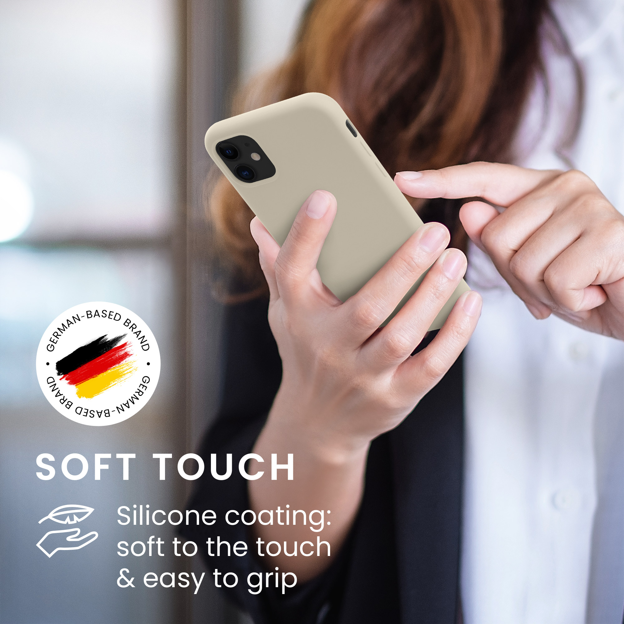 Kryt na mobil kwmobile iPhone 11 Case - krémová