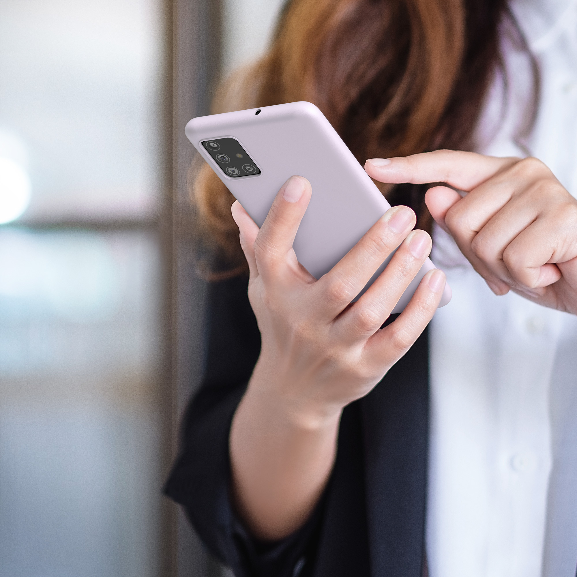 Kryt na mobil Samsung Galaxy A51 kwmobile TPU Levandulová