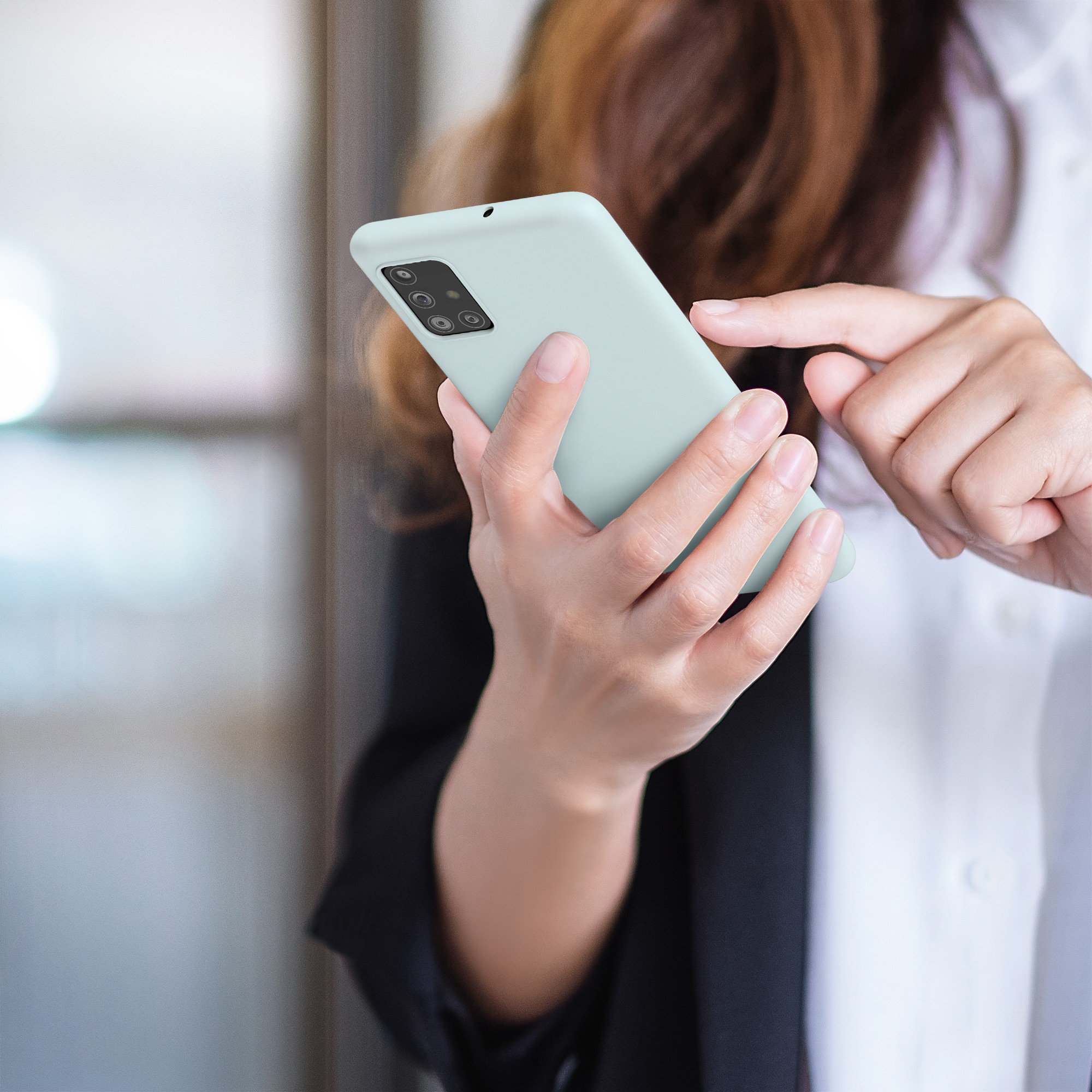 Kryt na mobil Samsung Galaxy A51 kwmobile TPU Chladná mátová